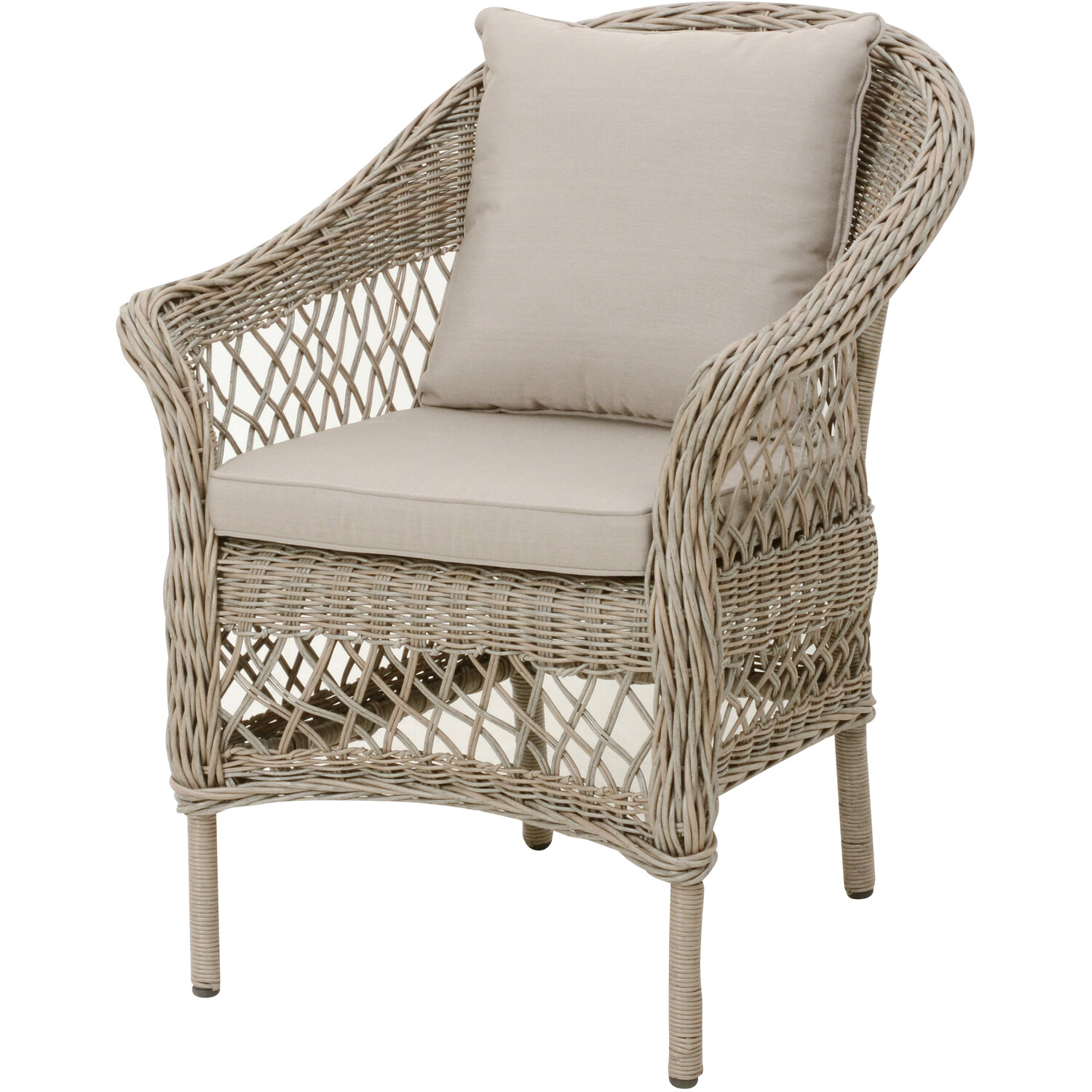 Malay Granada 2 Seater Natural Bistro Set Image 3