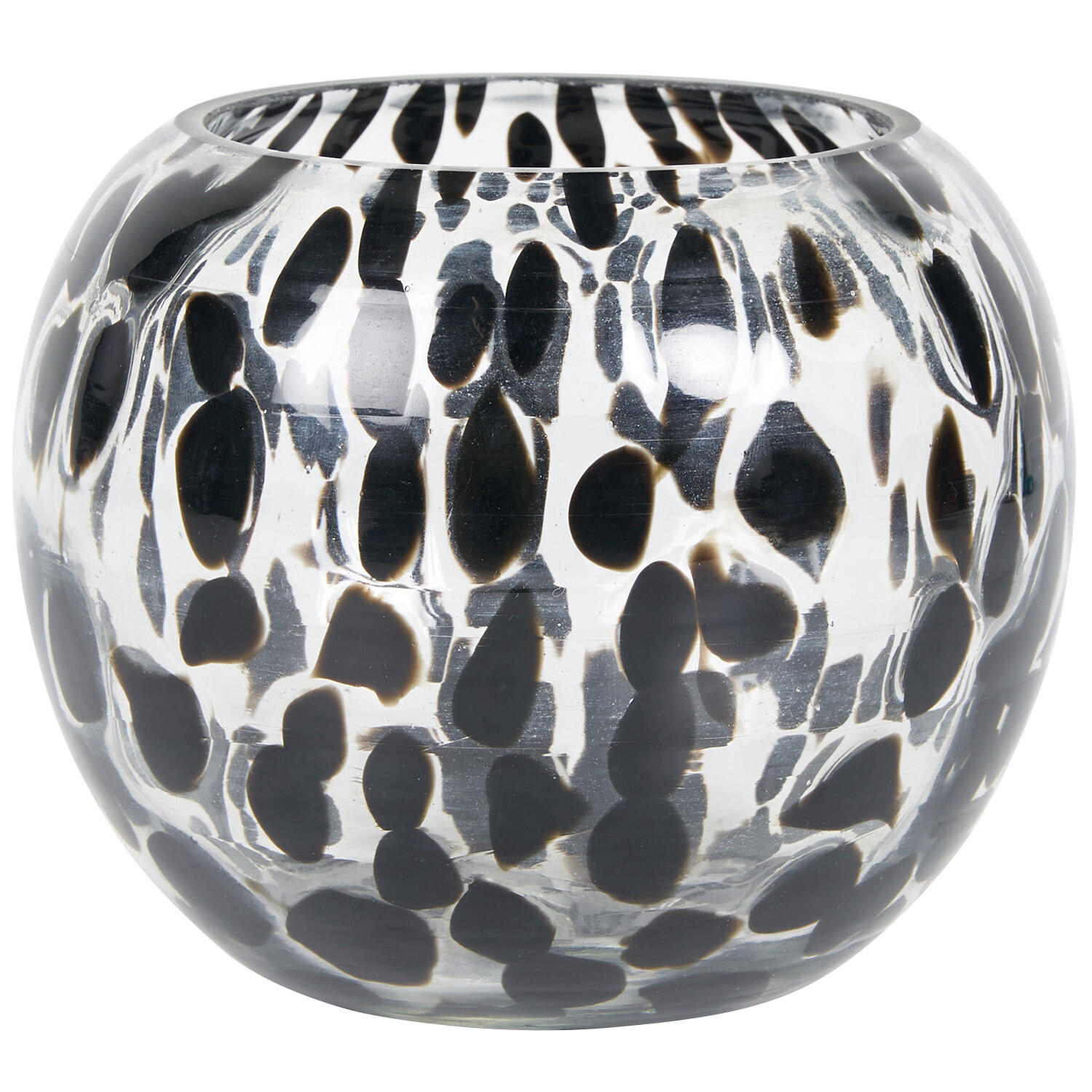 Black Confetti Candle Holder Black Image 2