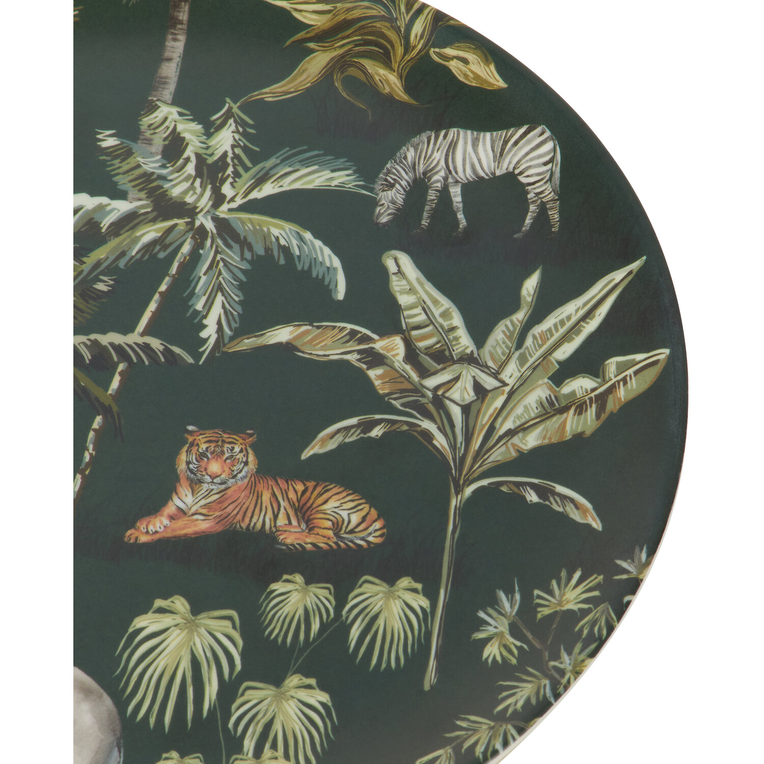 Boho Jungle Plate - Dark Green / Side Plate Image 4