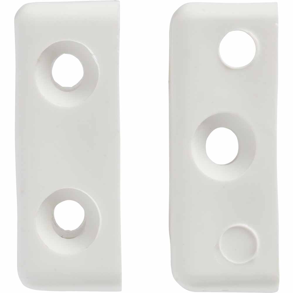 Wilko White Modesty Block Fixing 8 Pack Image 2