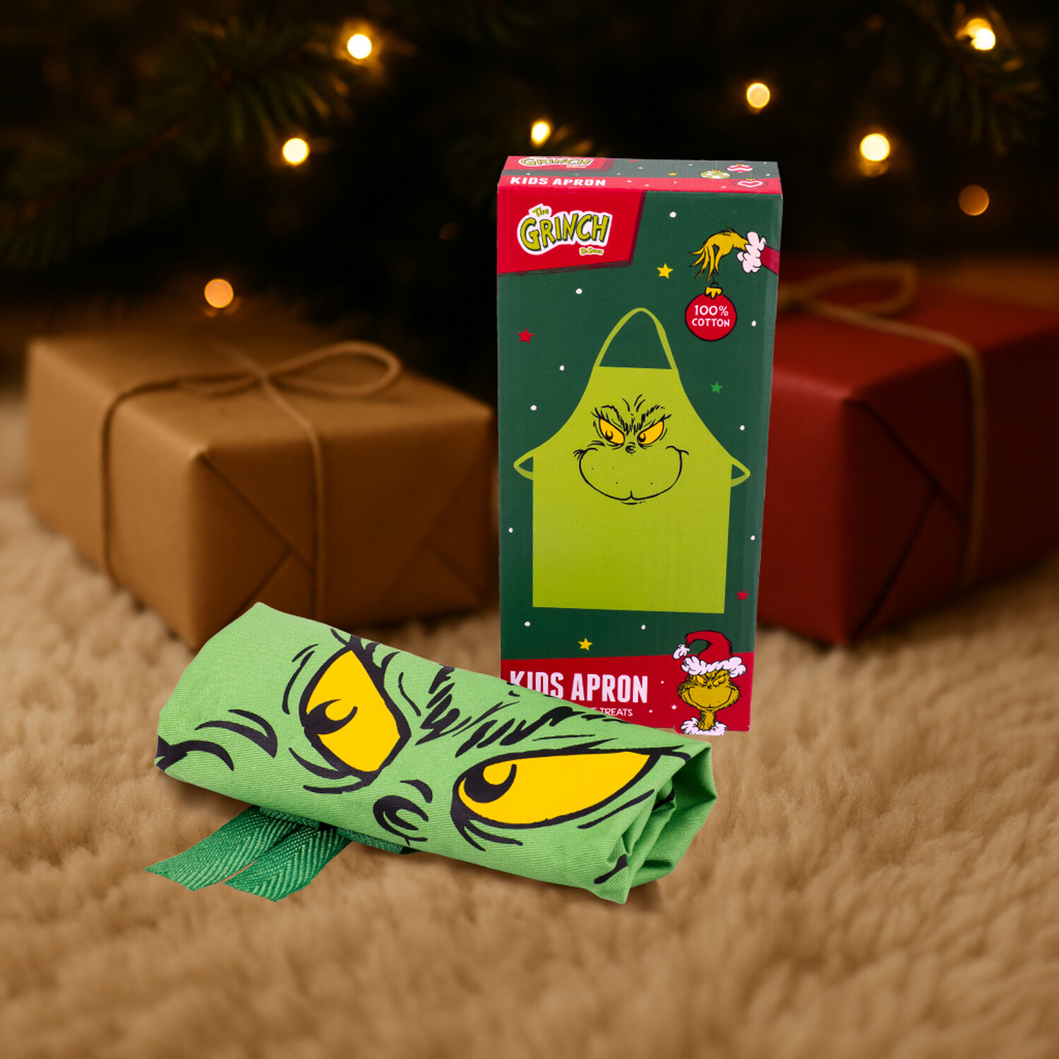 The Grinch Kids Apron Green Image 4