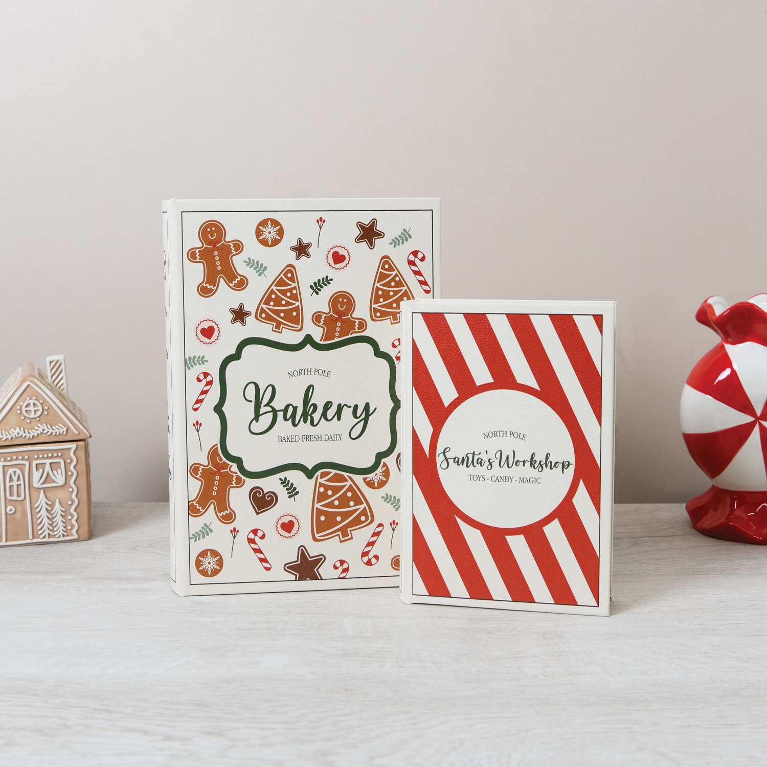 Set of 2 Christmas Book Boxes Image 2
