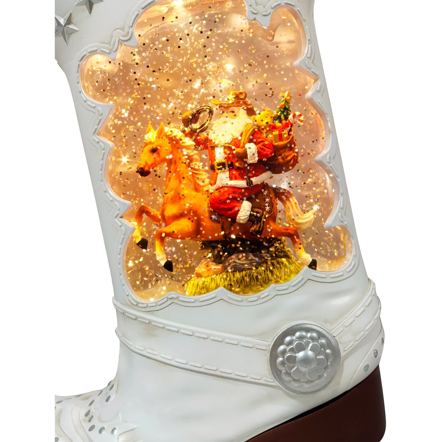 Cowboy Boot Glitter SpinnerMulticolour Image 5