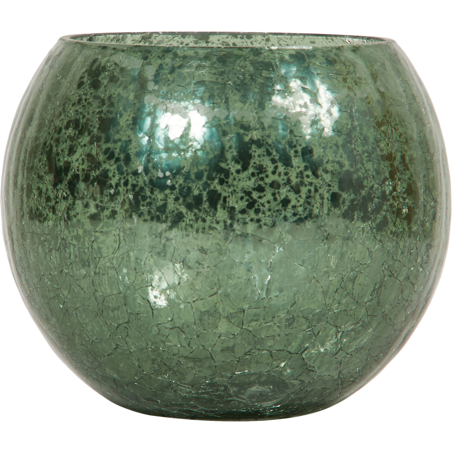 Crackle Candle Holder - Green Image 3