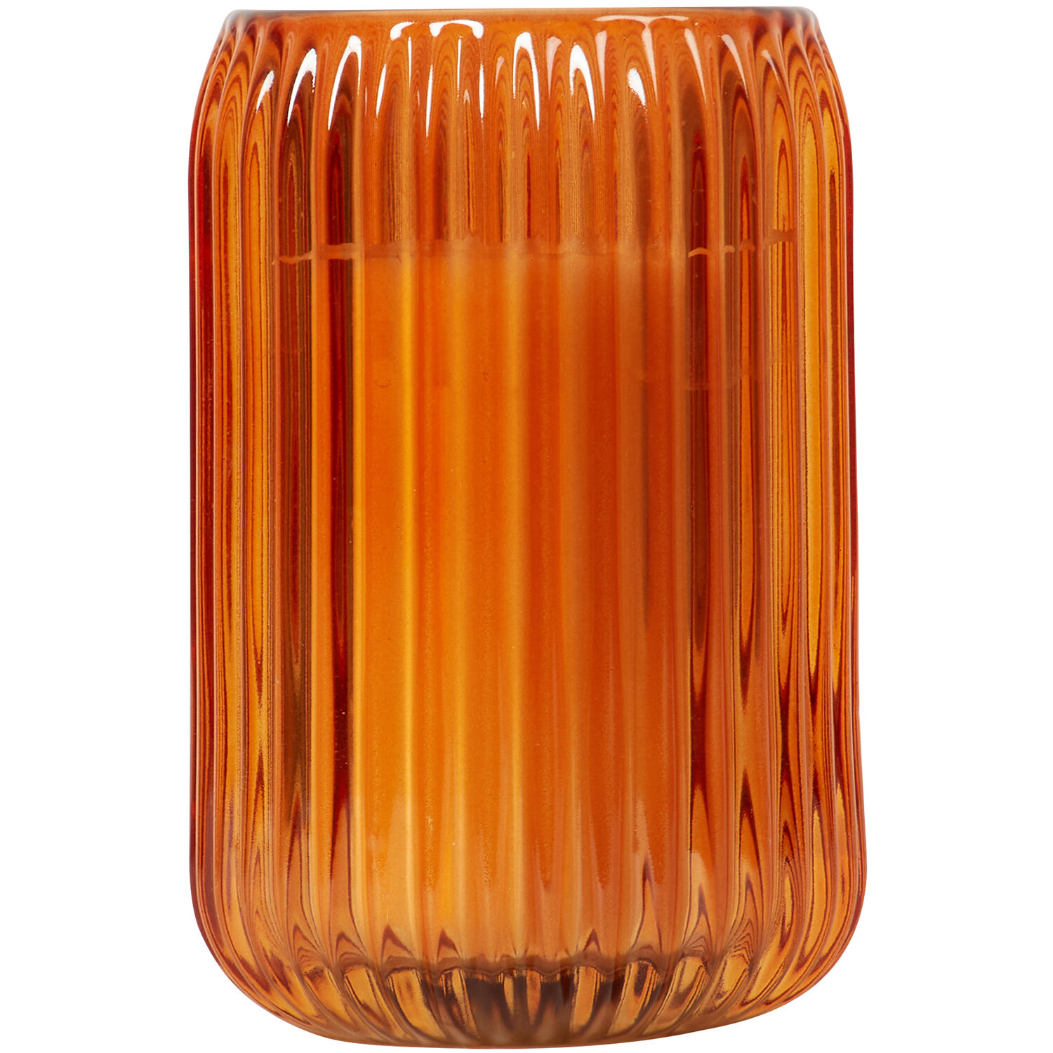 Ribbed Glass Candle Image 6