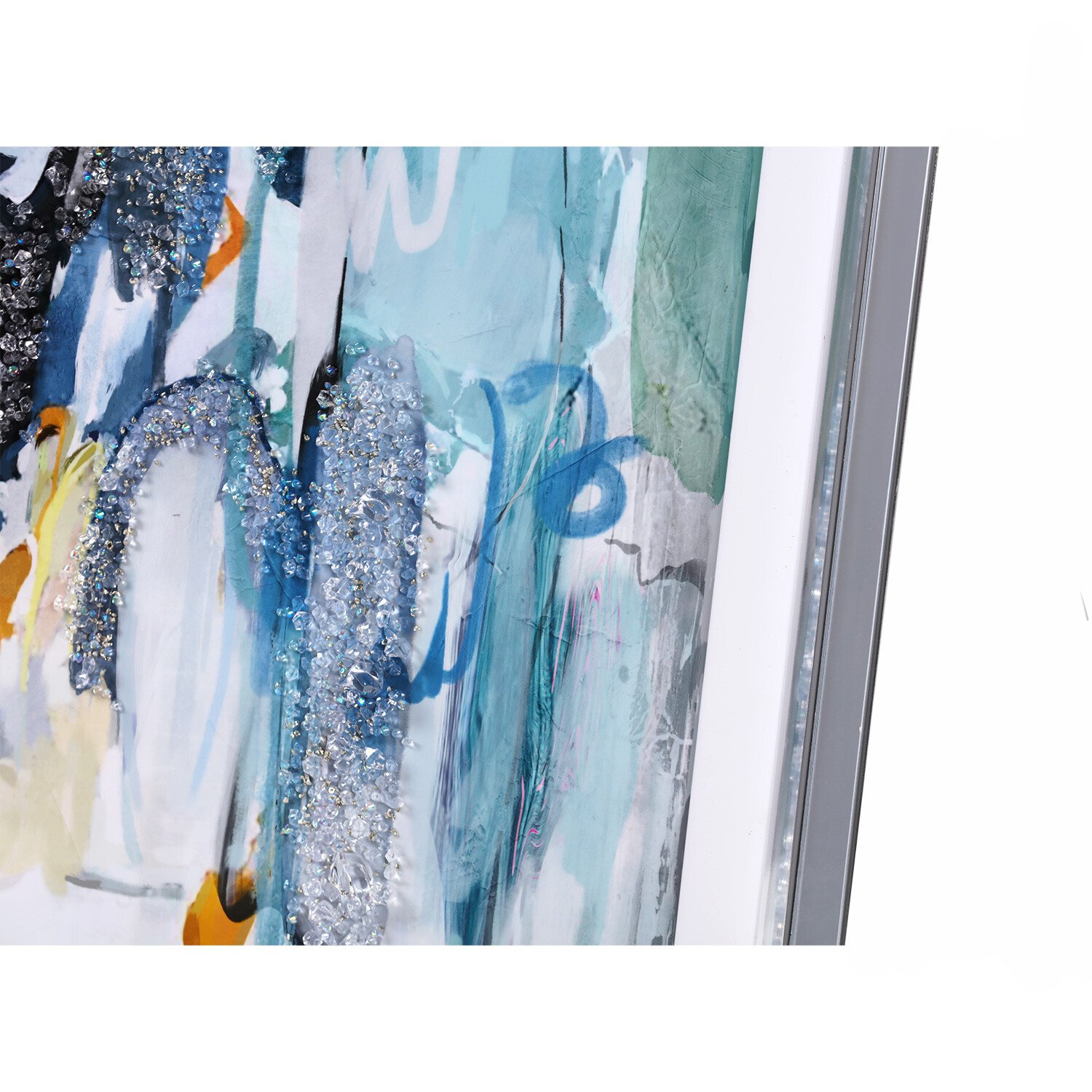 Cobalt Blue Abstract Modern Art Image 2