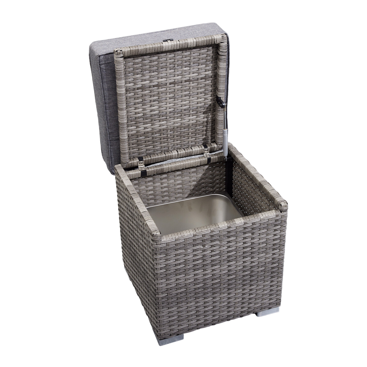 Malay Deluxe New Hampshire Stool with Ice Bucket - Grey Image 3
