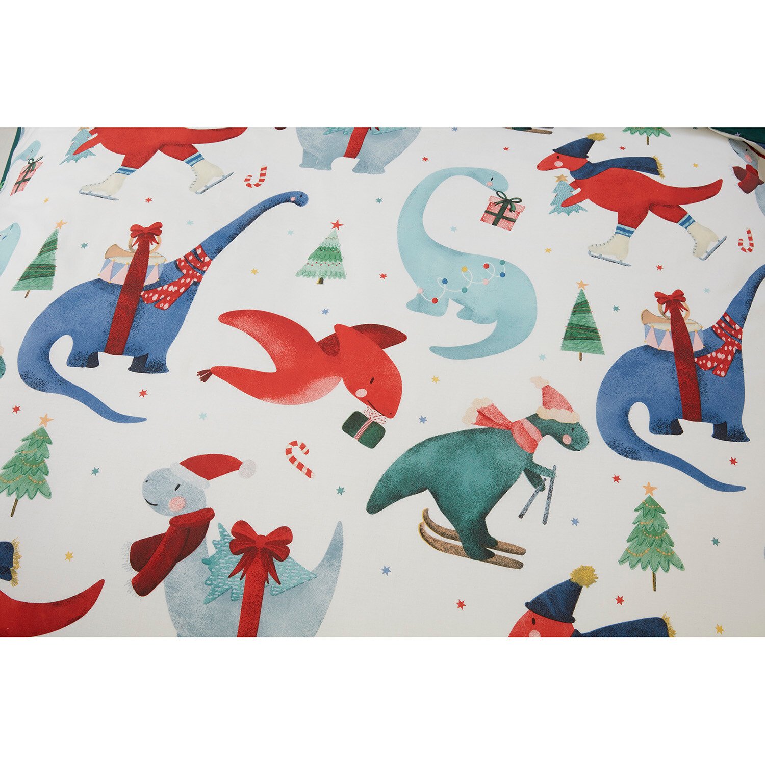 Santasauras Duvet Cover and Pillowcase Set Image 6