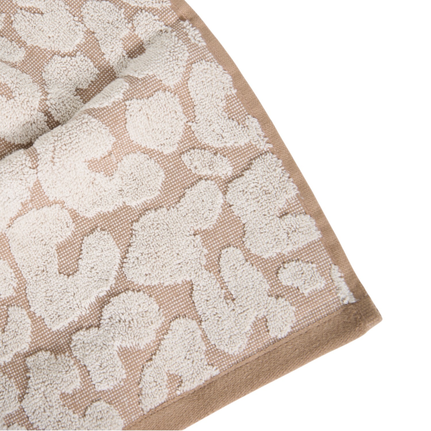 Soft Leopard Hand Towel - Cream Image 4