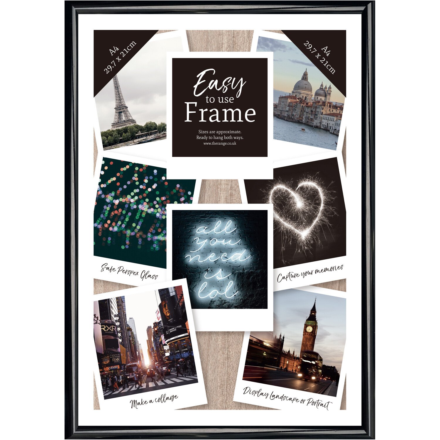 Easy Poster Frame - Black / A4 Image 4