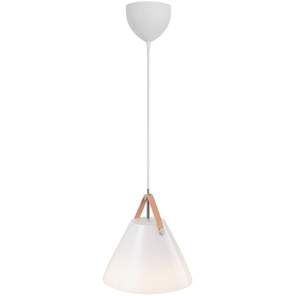 Nordlux Strap 27 White Glass Pendant Light Image 3