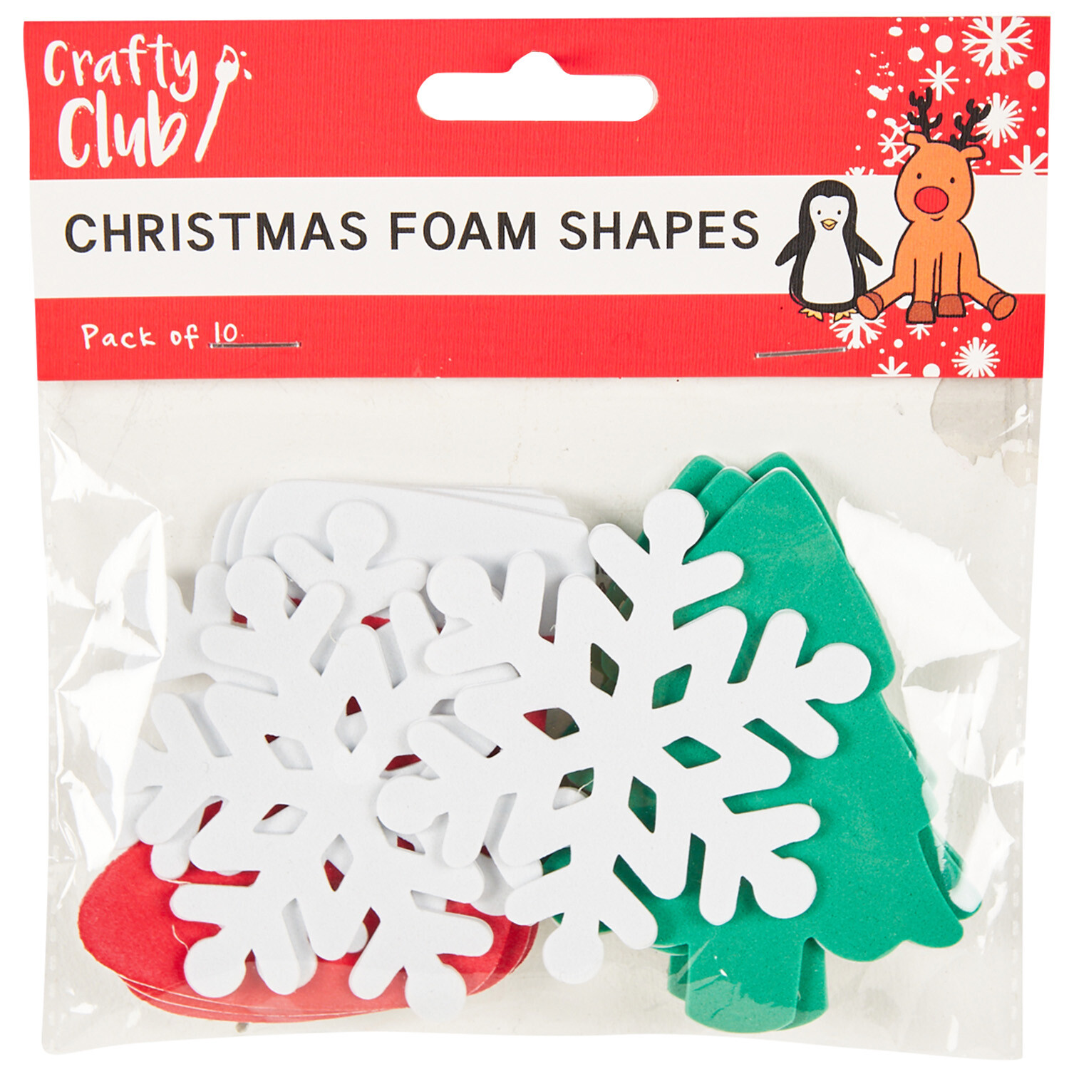 Foam Christmas Shapes - Multicolour Image 1