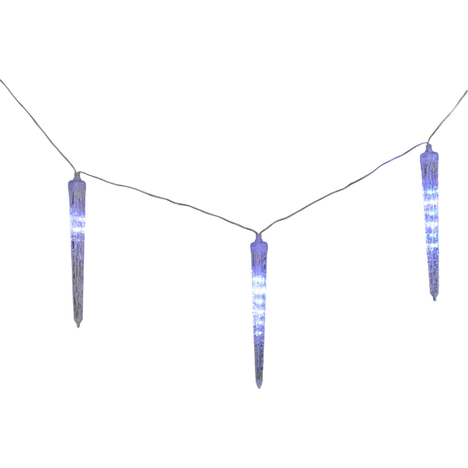 Ice White and Blue Rainfall Light White Image 1