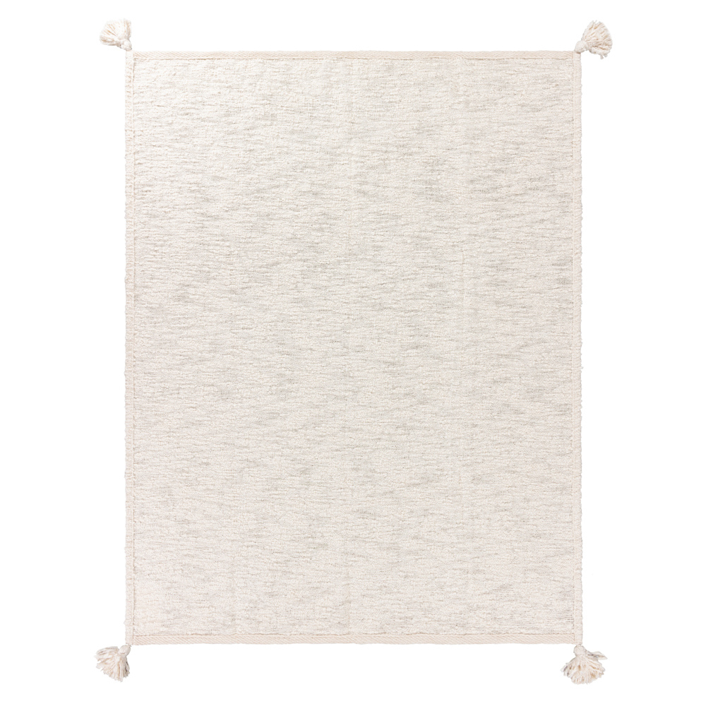 Yard Heath Ecru Cotton Tasselled Throw 130 x 180cm Image 3