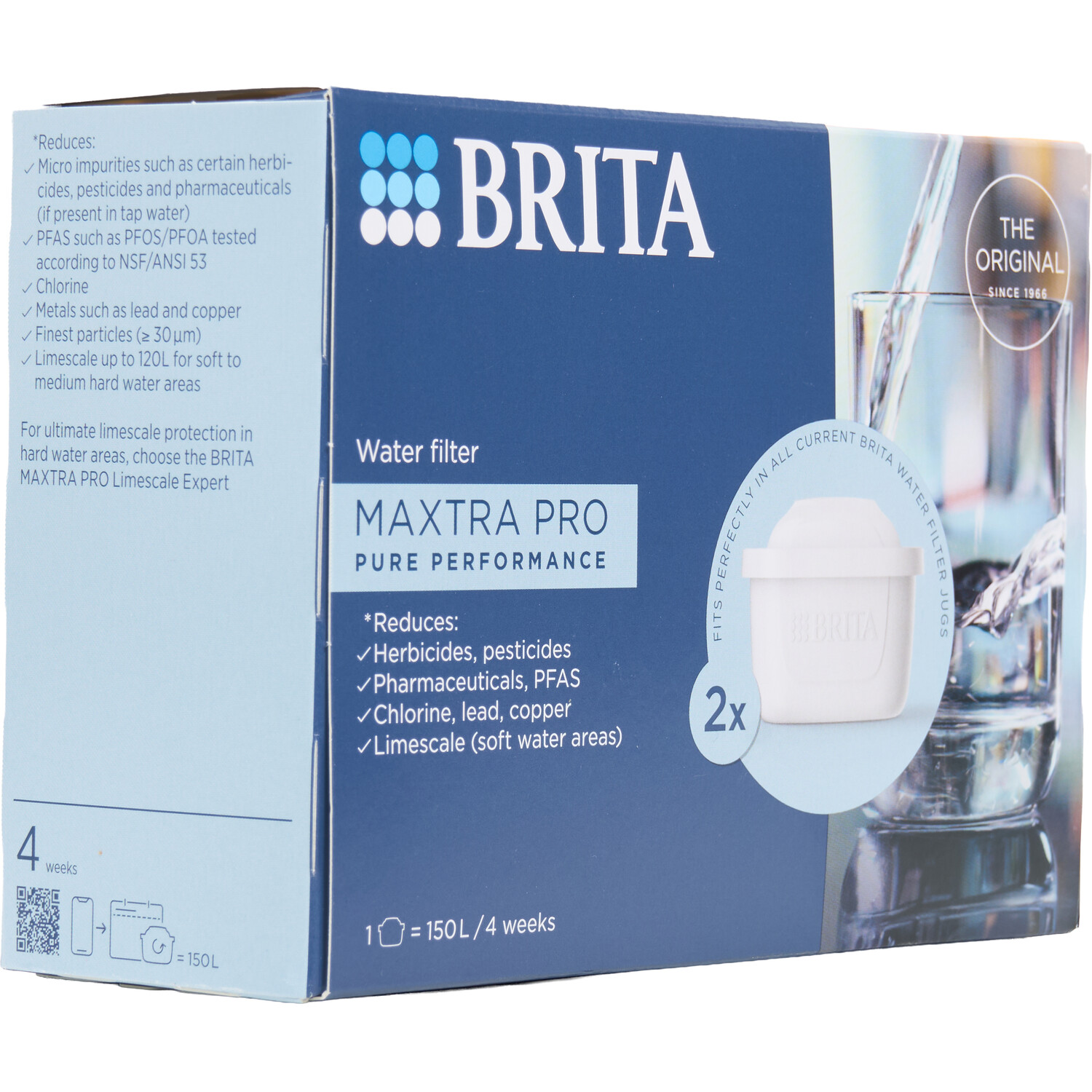 Pack of 2 Maxtra Pro Pure Performance Water Filter Cartridges Image 2