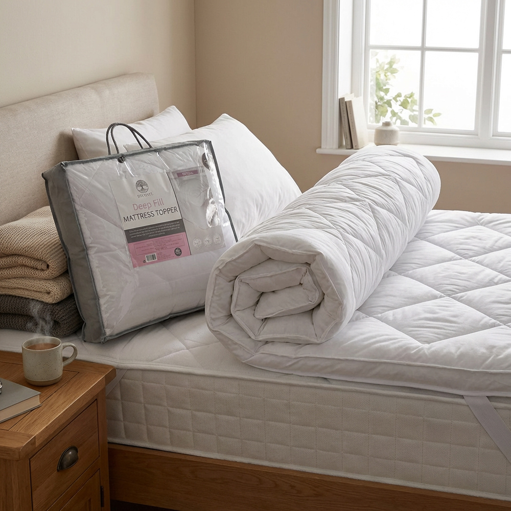 Divante Deep Fill Mattress Topper - White / Superking Image 4