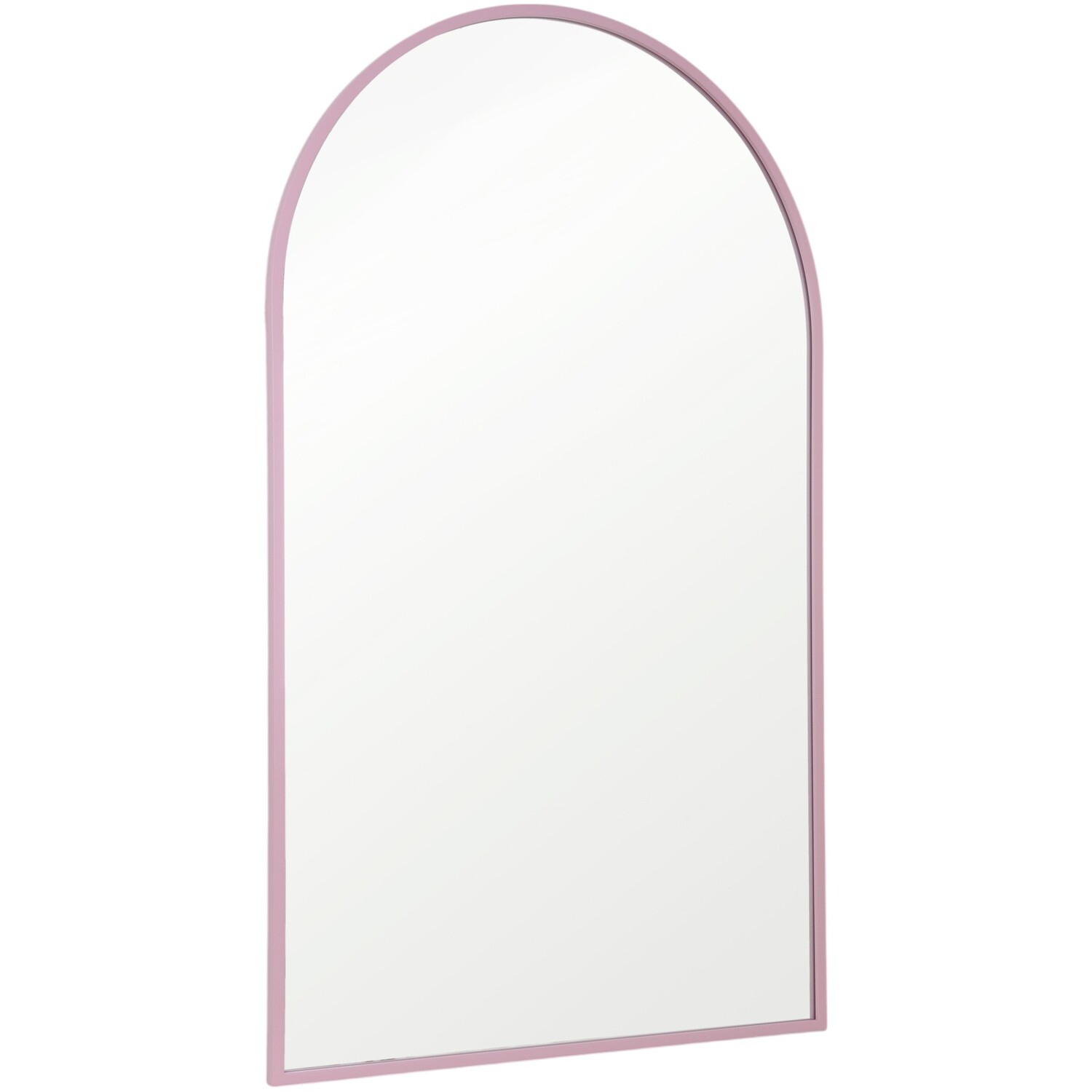 Wide Metal Arch Mirror  Rose Pink Image 4