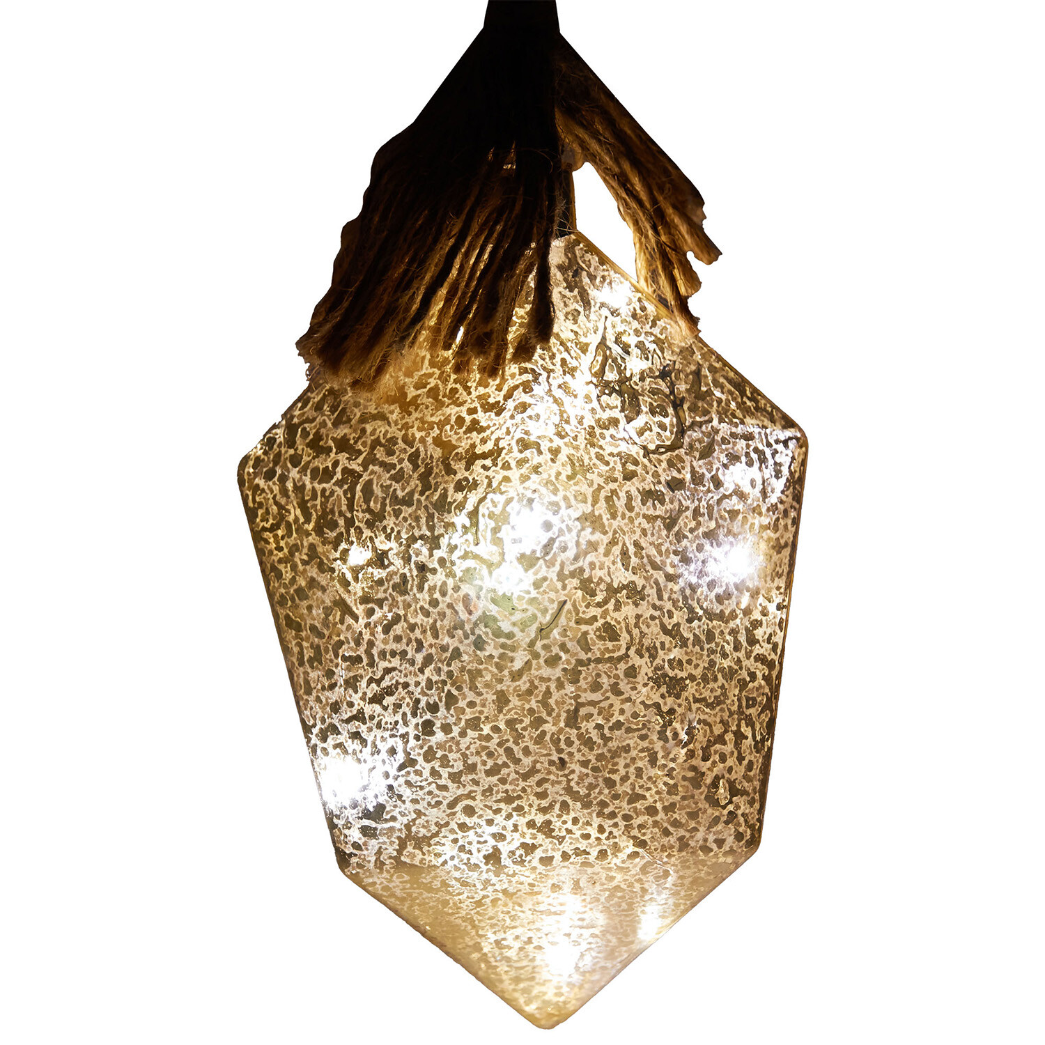 LED Geometric Bauble on Rope Image 2