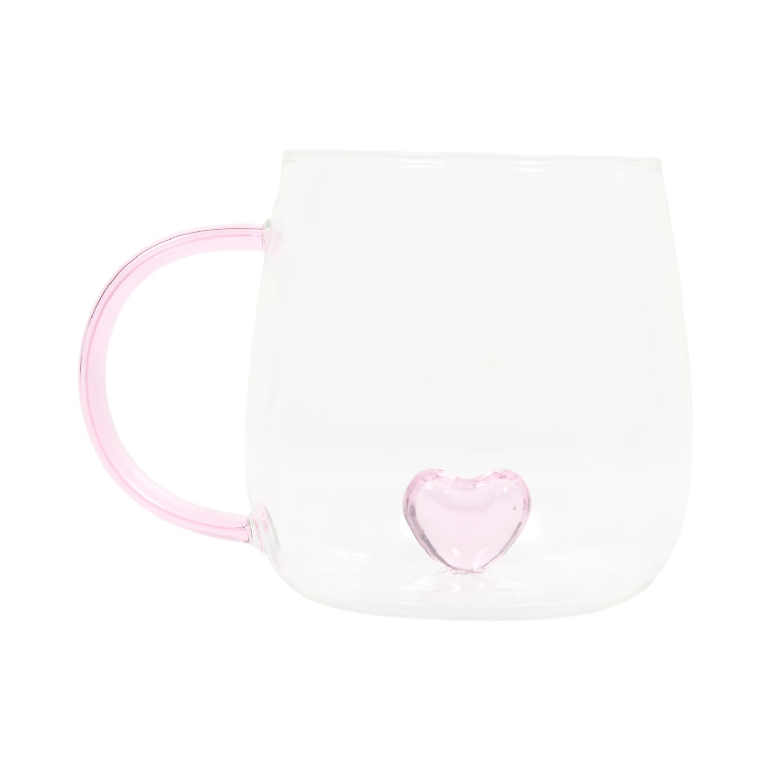 3D Heart or Cherry Glass Mug Image 3