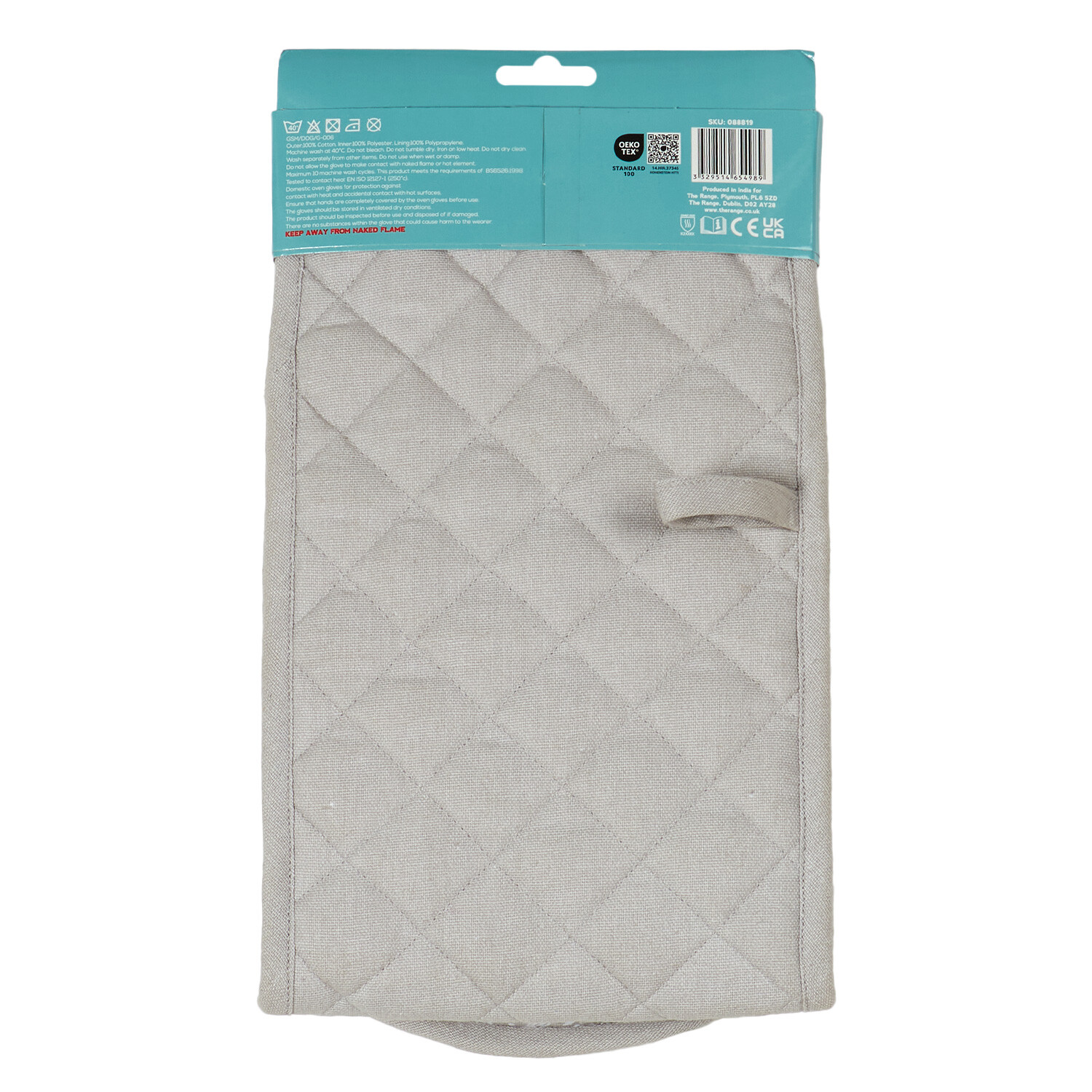 Woodland Double Oven Gloves - Grey Image 3