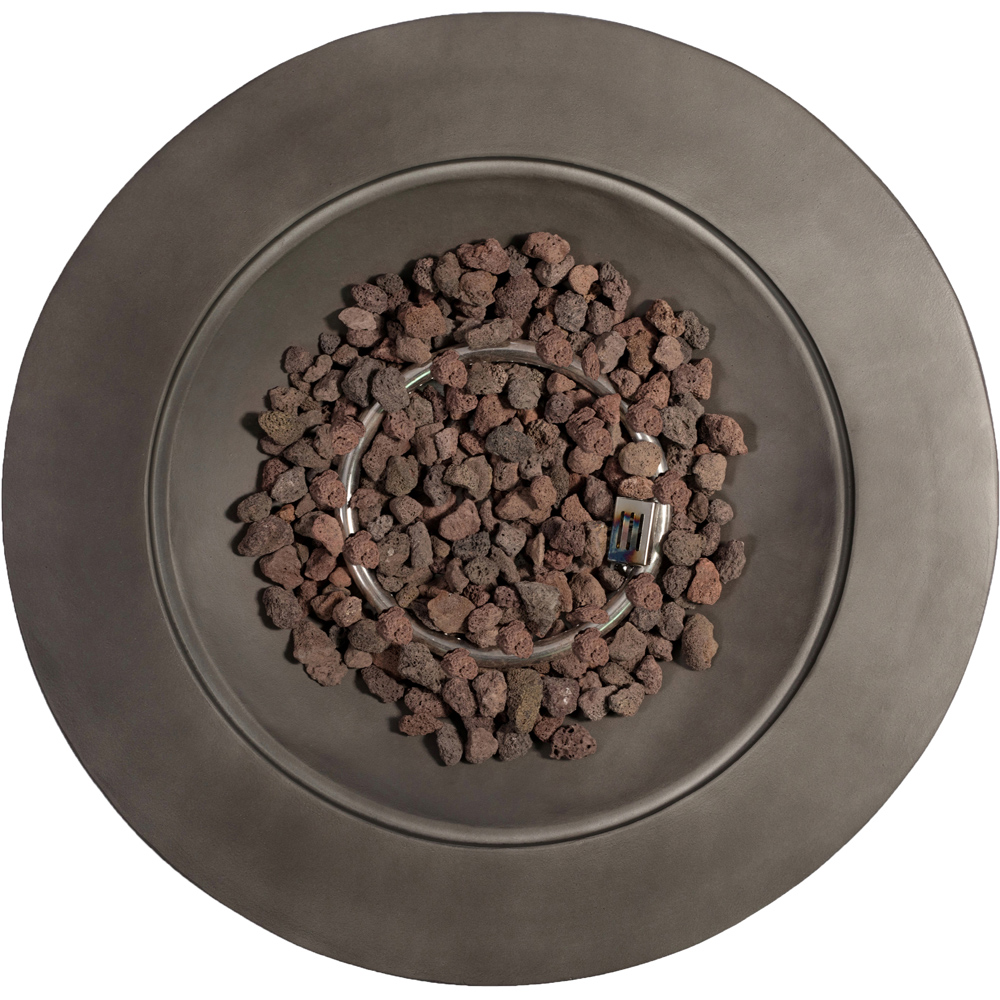 Centurion Tabiti Dark Grey Lavish Patio Gas Fire Pit with Stone Finish Image 3