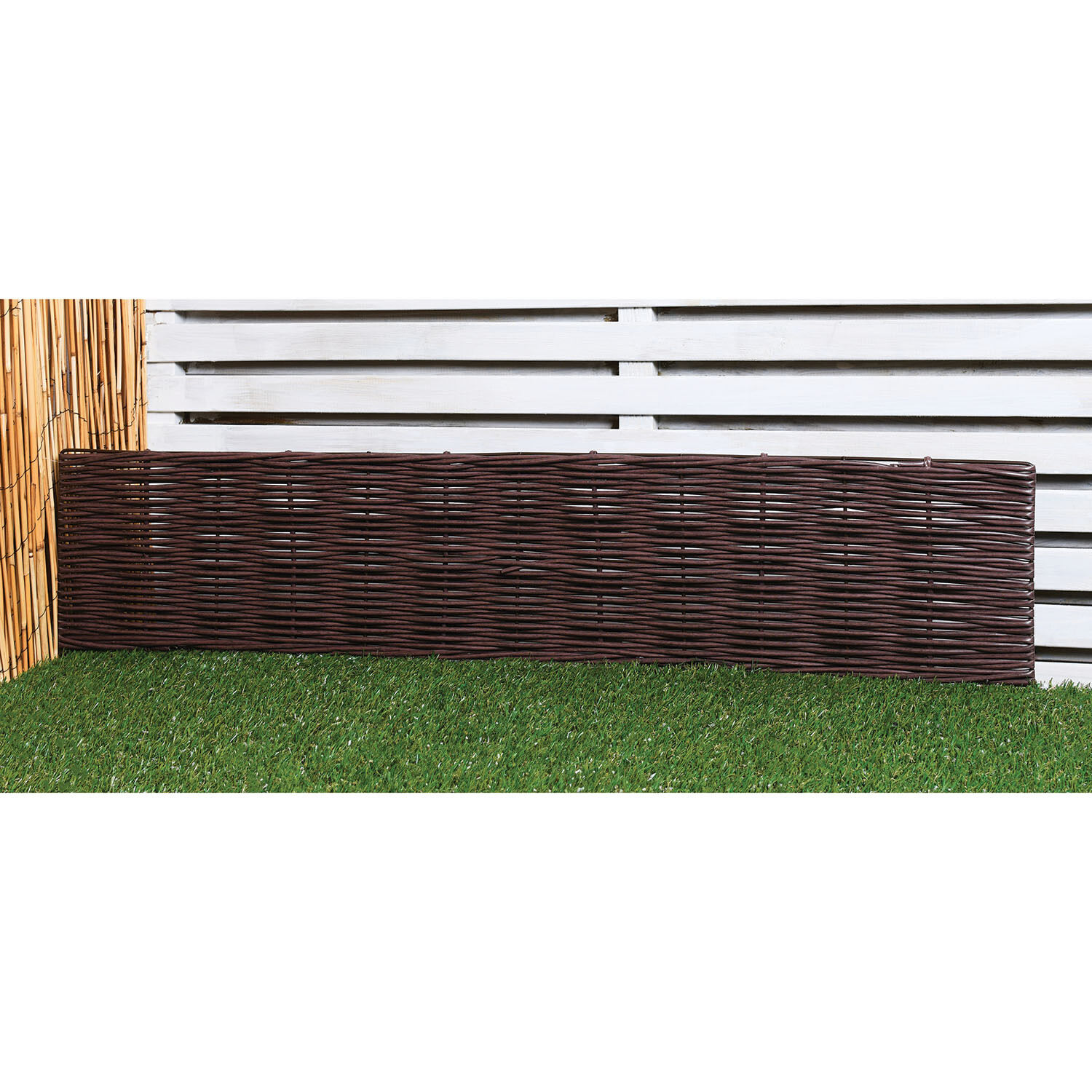 Faux Rattan Edging - Brown Image 3