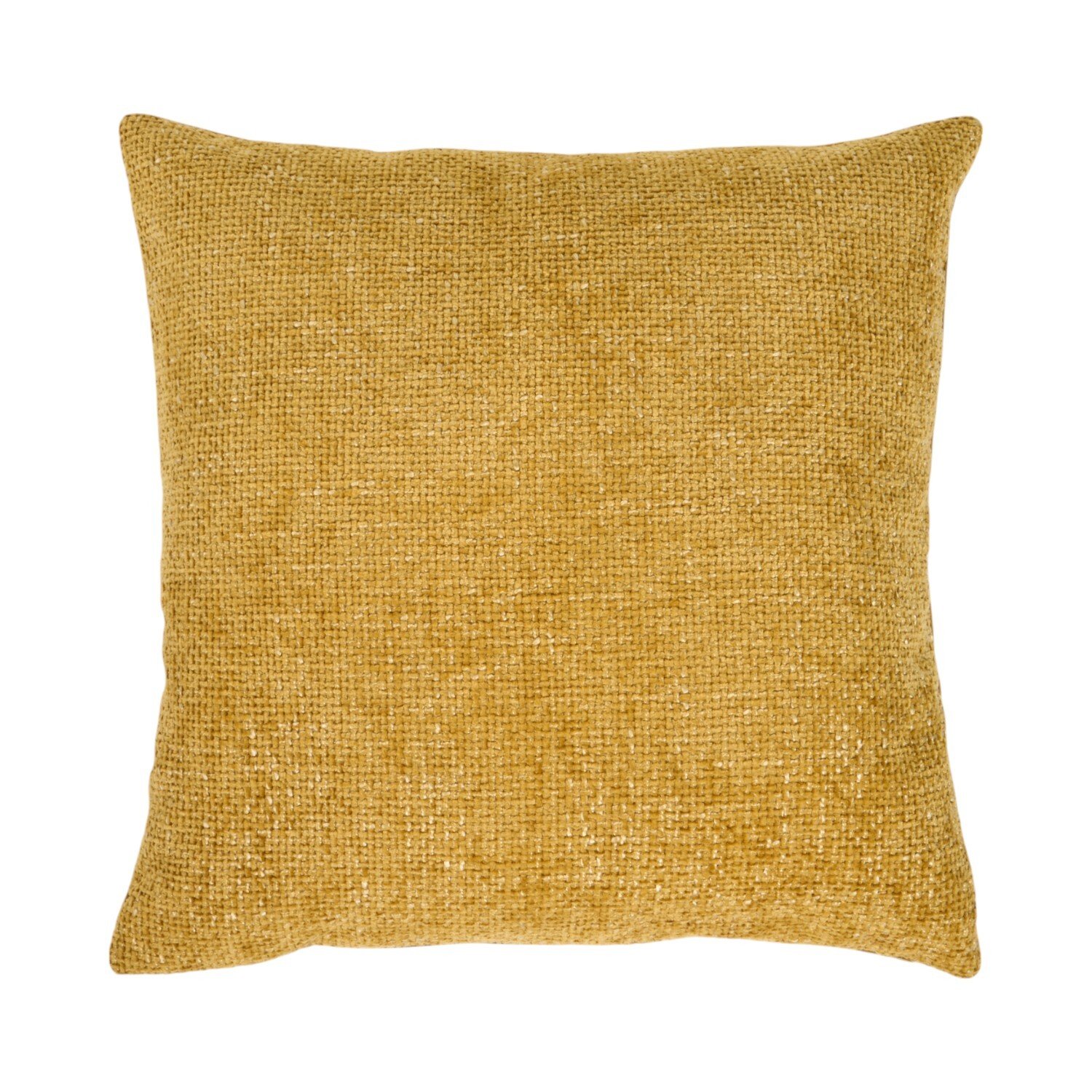 Soft Chenille Boucle Cushion Ochre Image 1