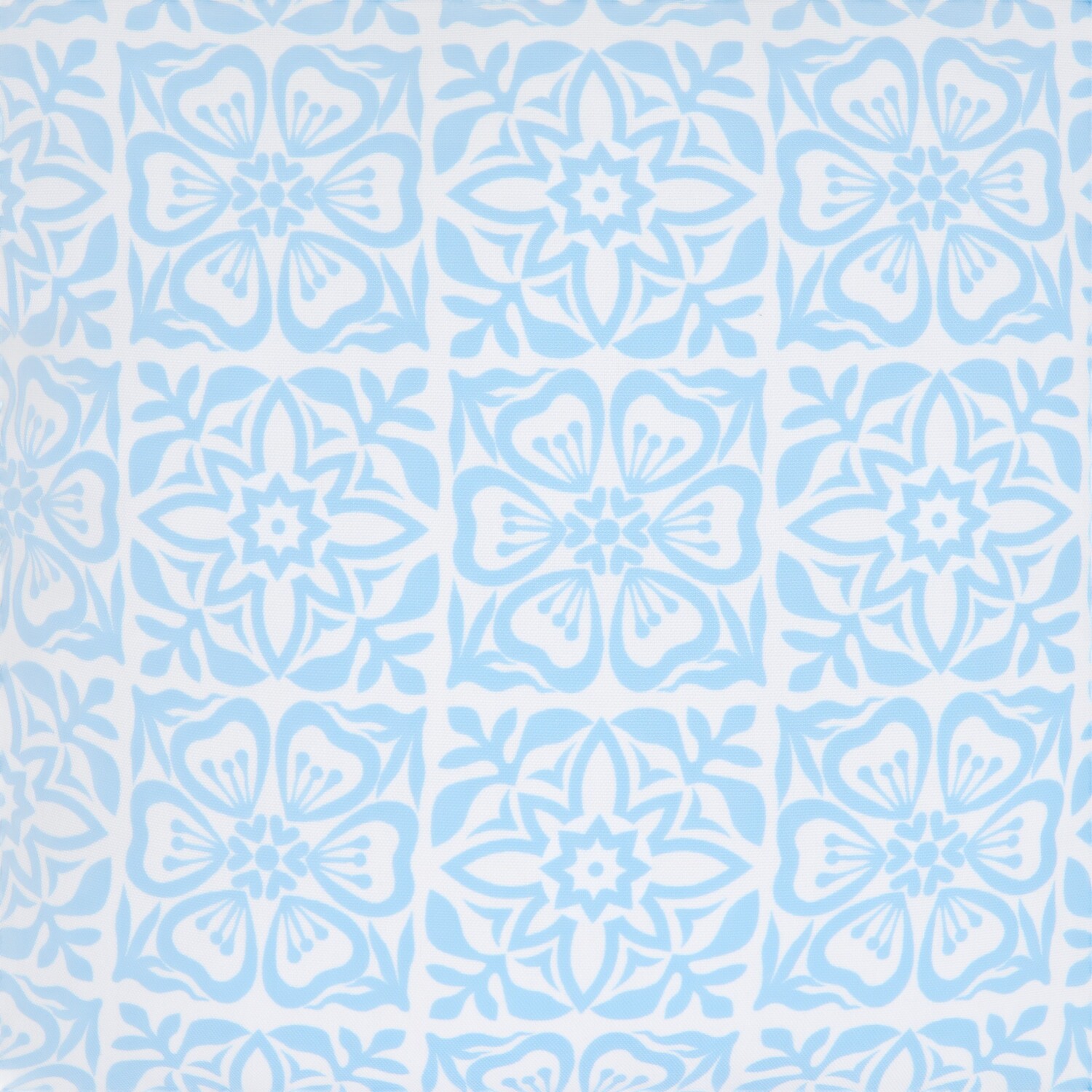 Outdoor Moroccan Cushion Blue Image 3