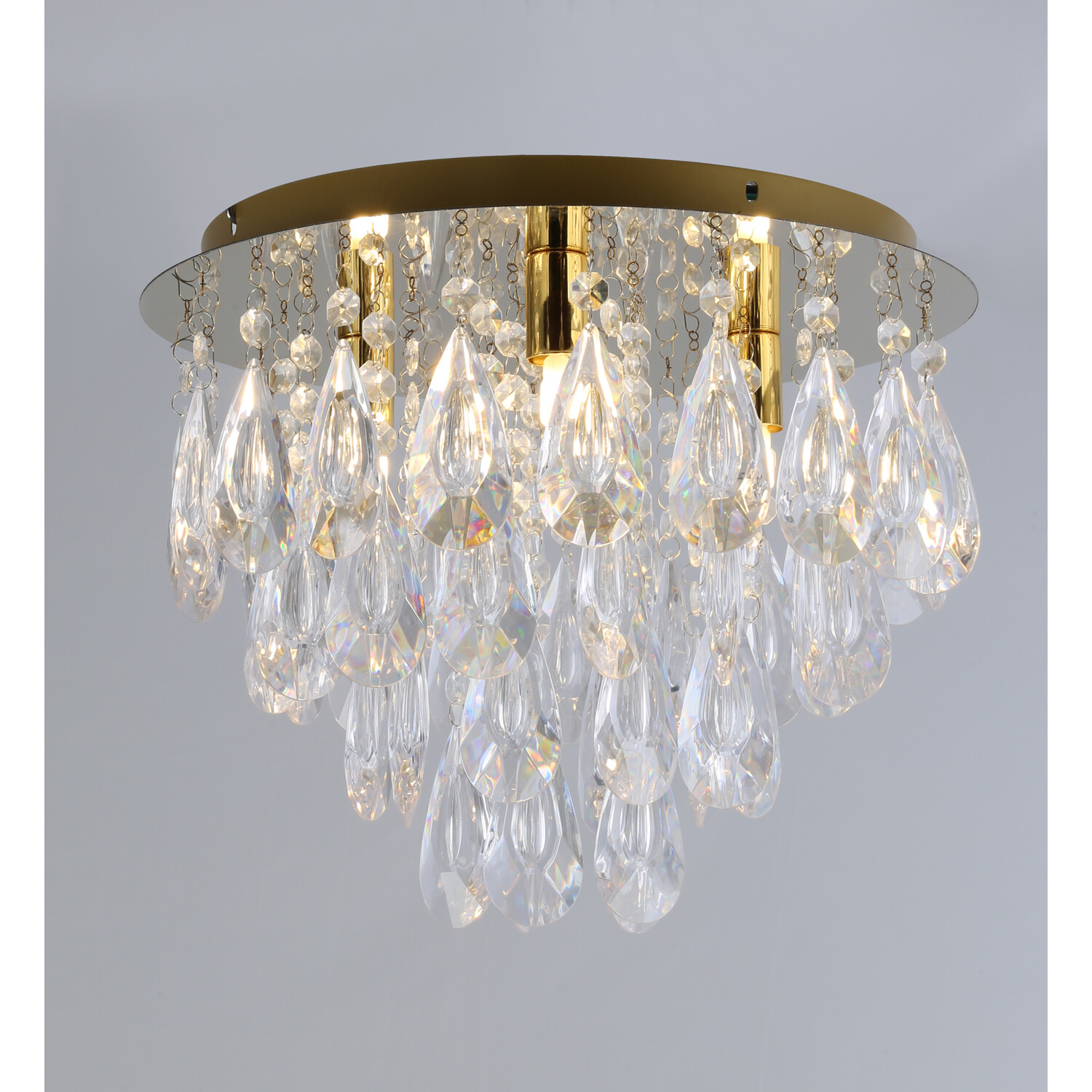 Eliana Flush Ceiling Fitting Clear Image 4