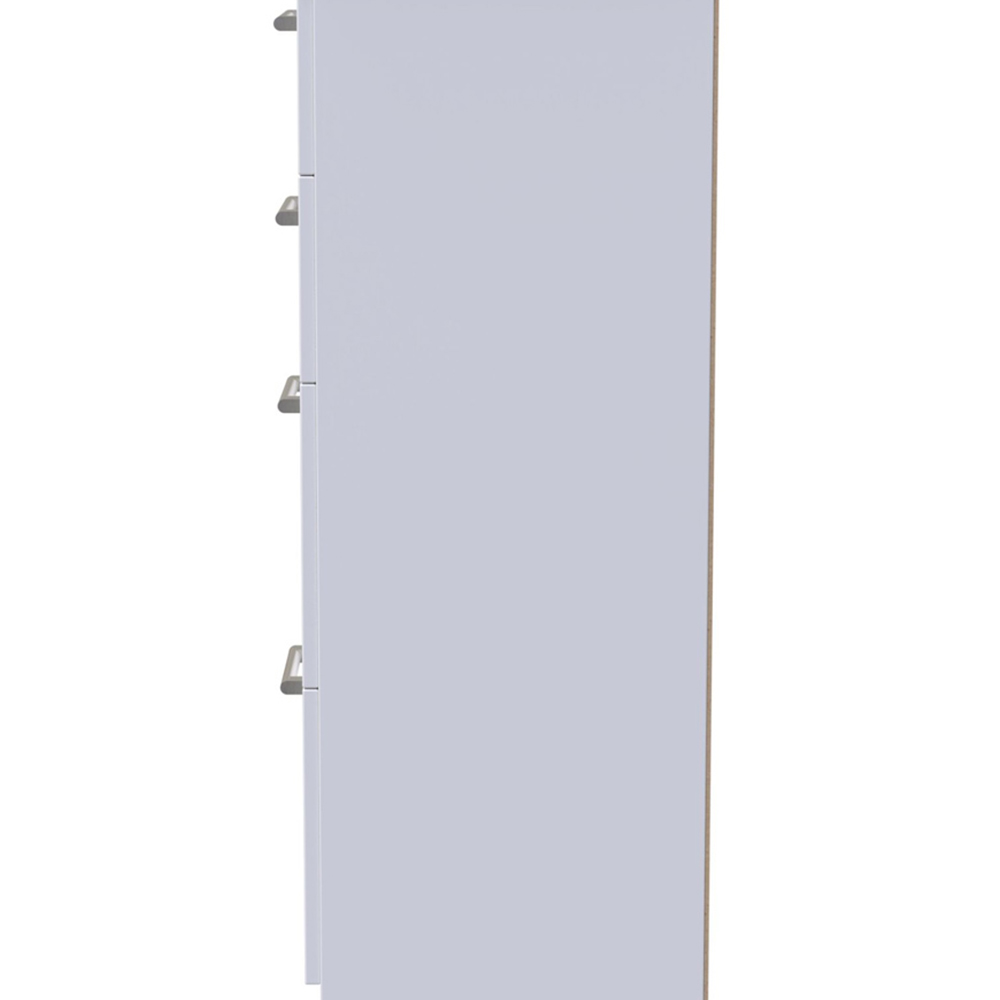Crowndale Devon 4 Drawer White Matt Deep Chest of Drawers Image 4