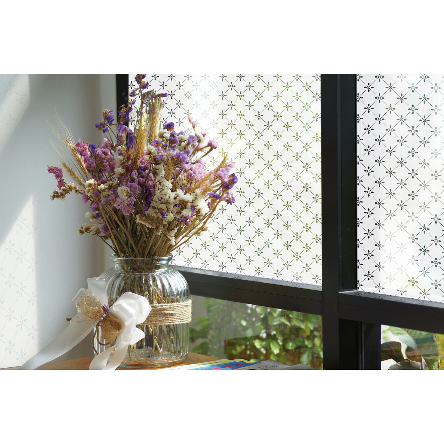 d-c-fix Self Adhesive Static Ally Window Privacy Film - White/Translucent Image 2