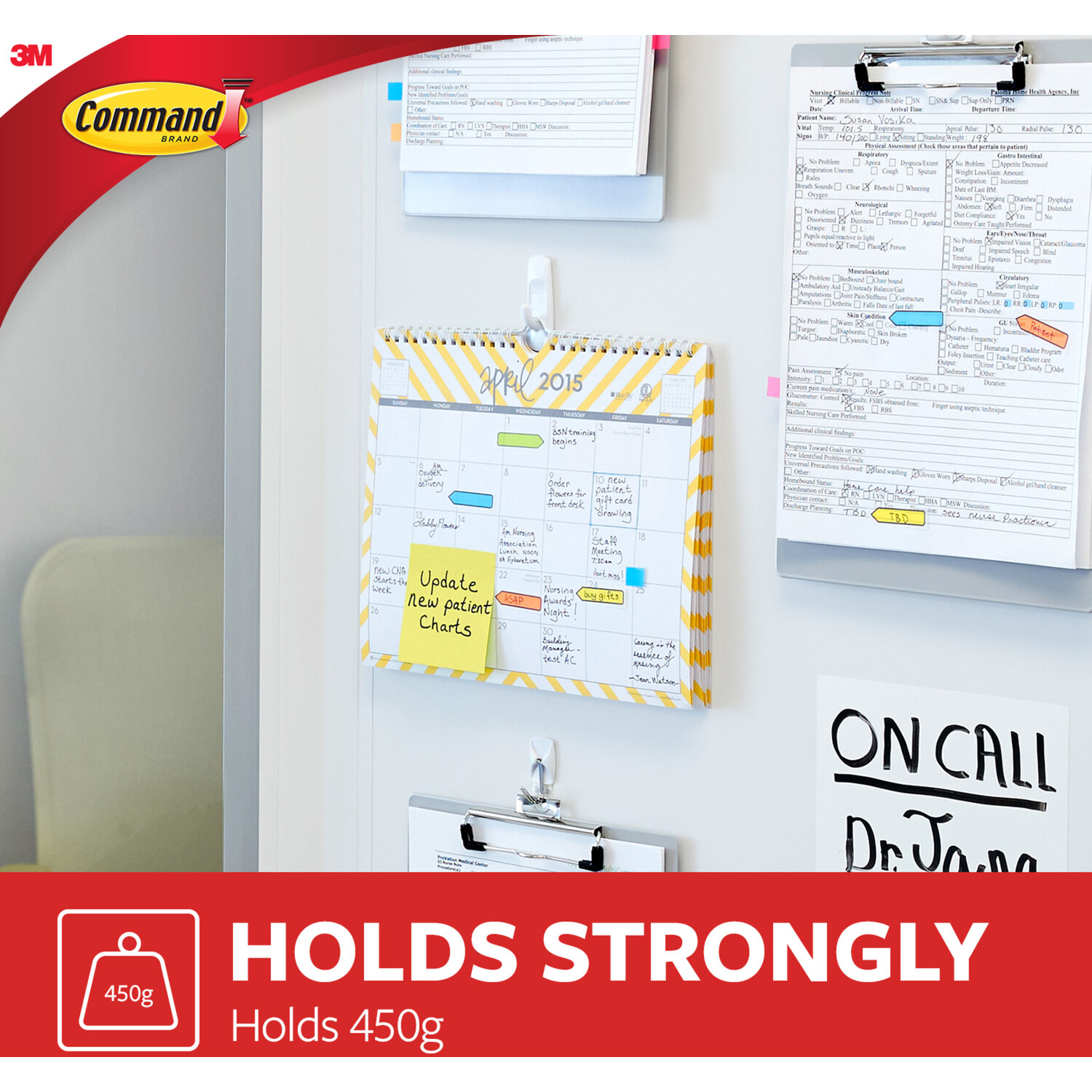 Pack of 6 Command Utility Hanging Hooks Image 3