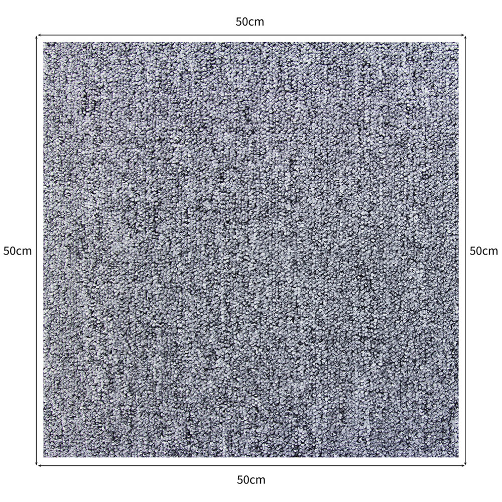 Monster Shop Platinum Grey Carpet Floor Tile 20 Pack Image 6