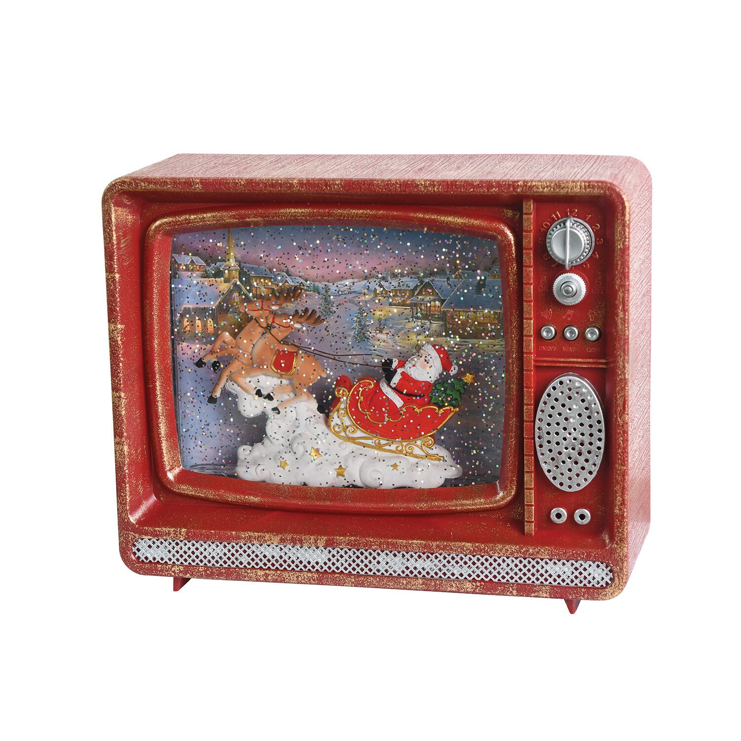 Warm White LED Red TV Christmas Decoration Image 3