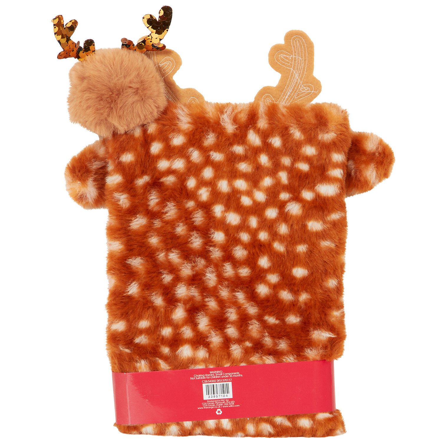 Fluffy Reindeer Notebook and Pen Set - Brown Image 2