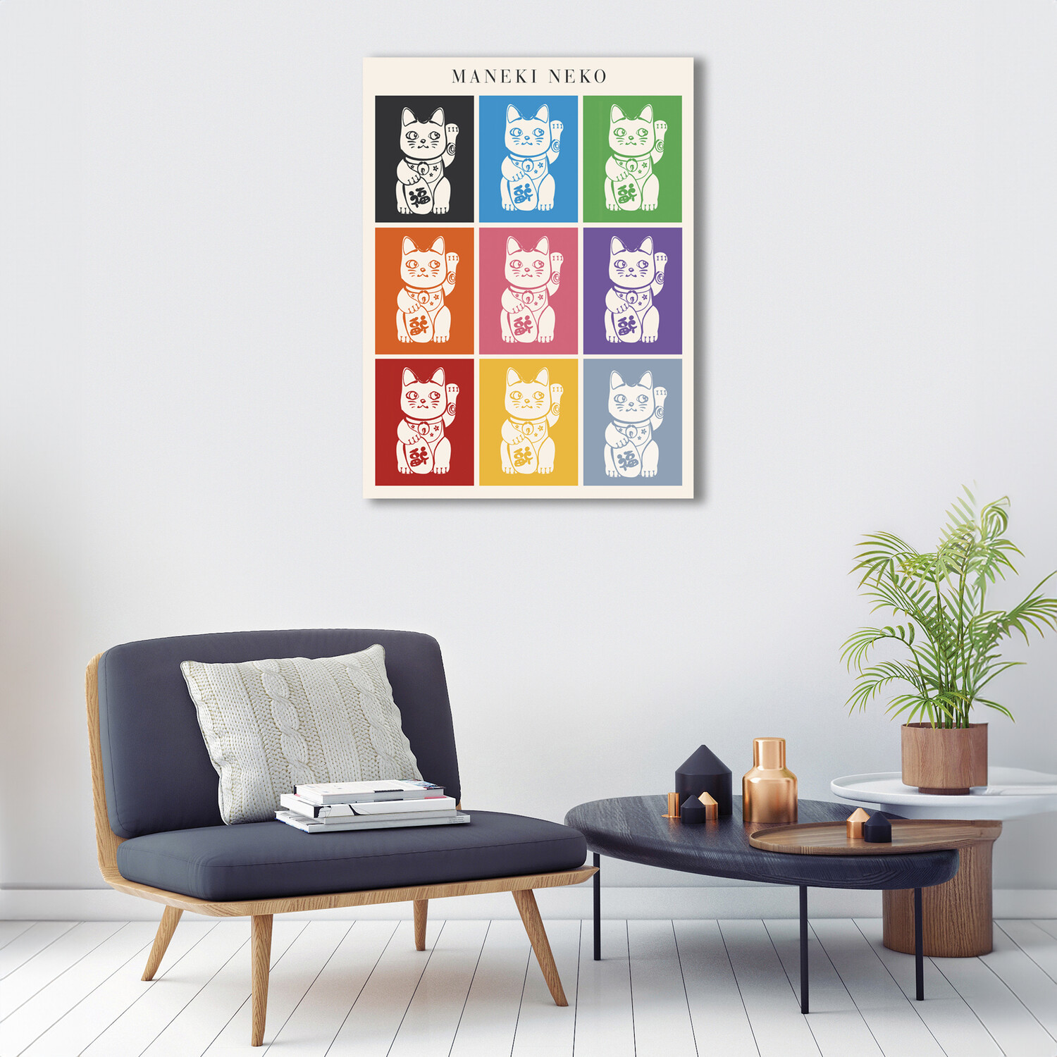 Ksanakalpa The Fortune Cat Canvas Image 2