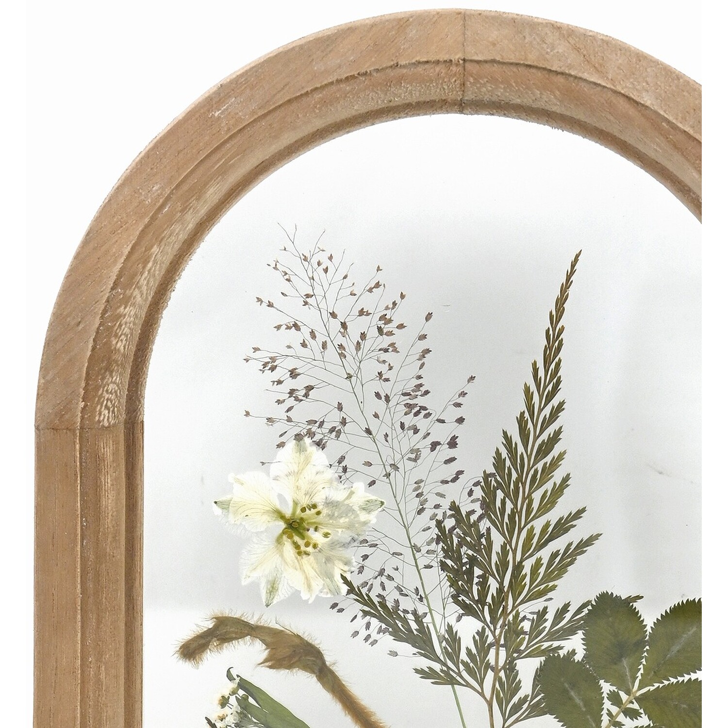 Botanical Dried Flowers Arch Wall Art - Wood Image 3