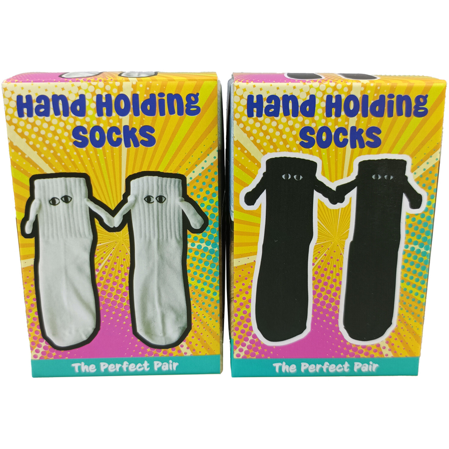 Hand Holding Socks - Black or White Image 2