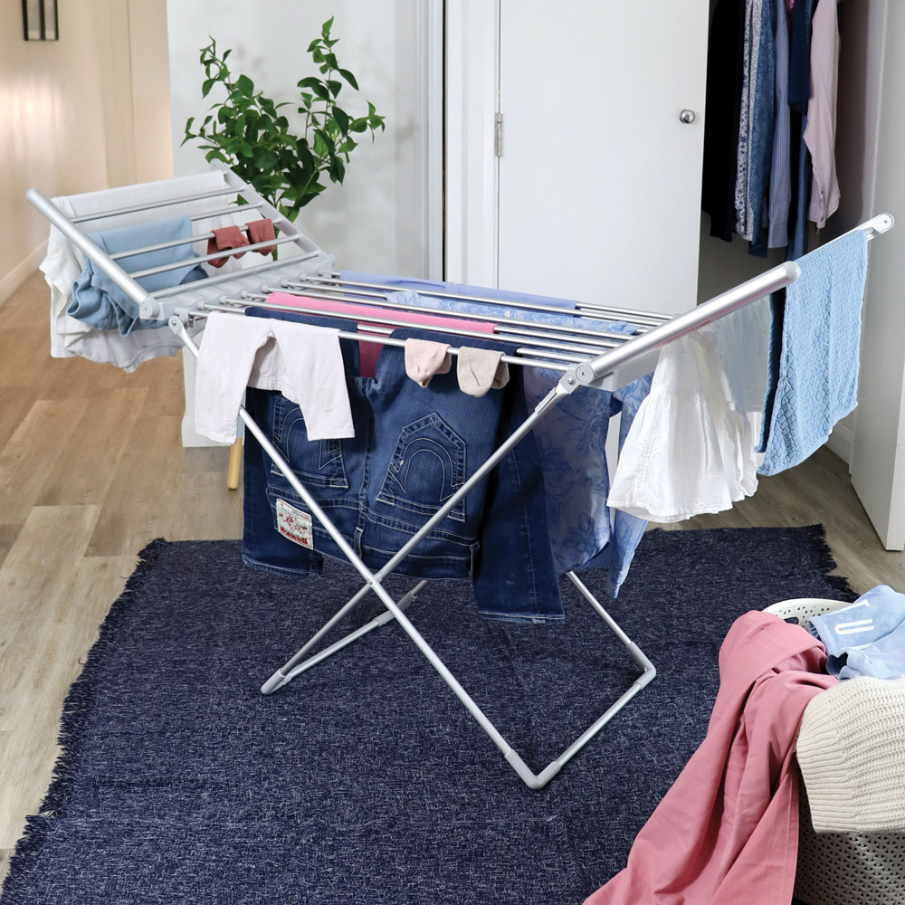Igenix Winged Heated Clothes Airer Image 2