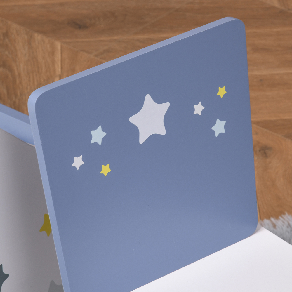 Playful Haven 3 Piece Blue Kids Table and Chair Set Image 2