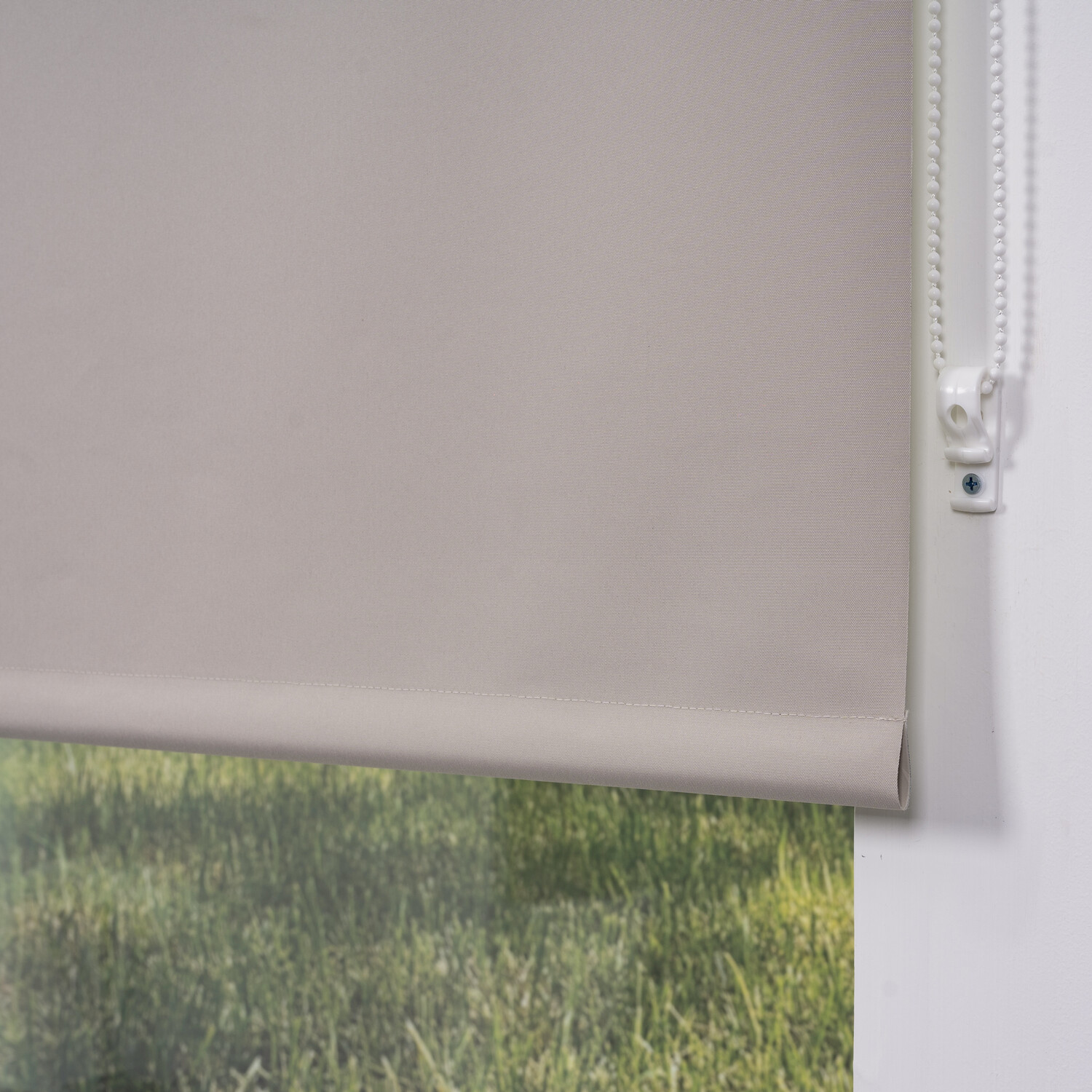 Plain Blackout Blinds Almond 60cm Image 5