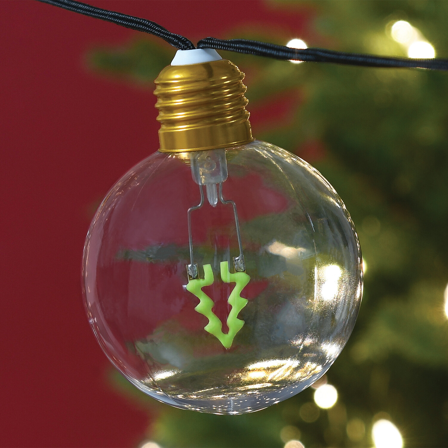 10 LED Christmas Neon Tree Bulb String Image 6