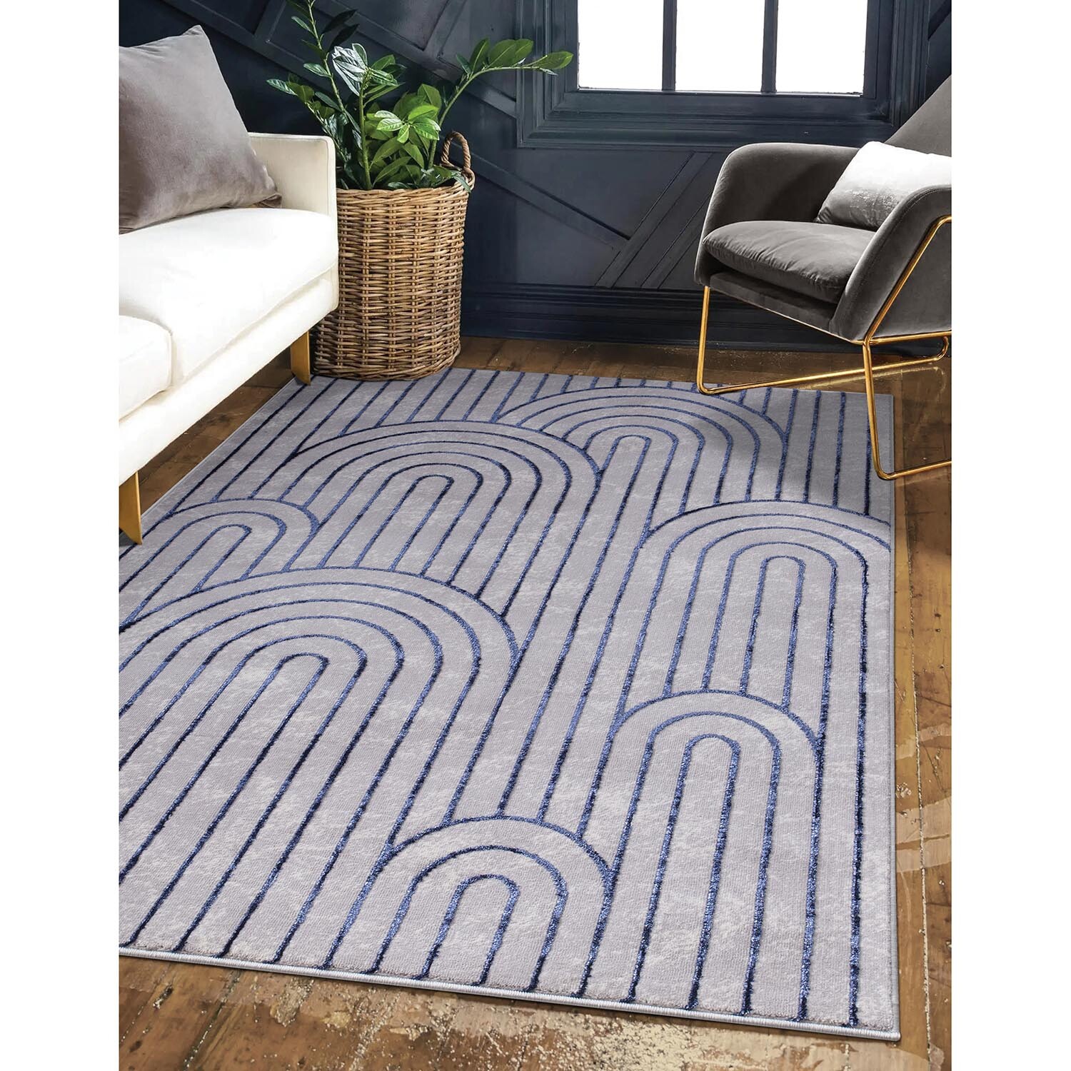 Deco Arch Rug - Grey / 66cm Image 2