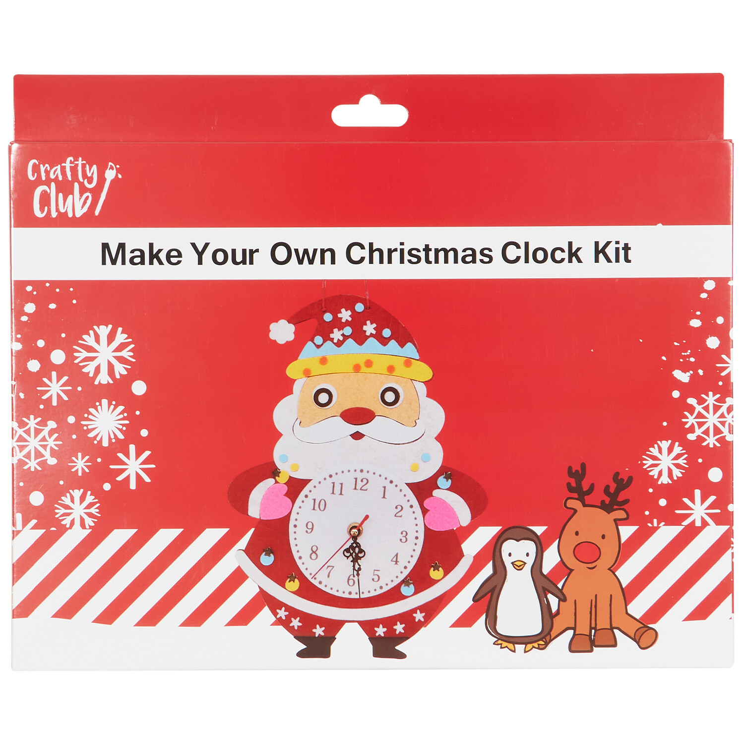 Christmas Make Your Own Clock Kit - Multicolour Image 3