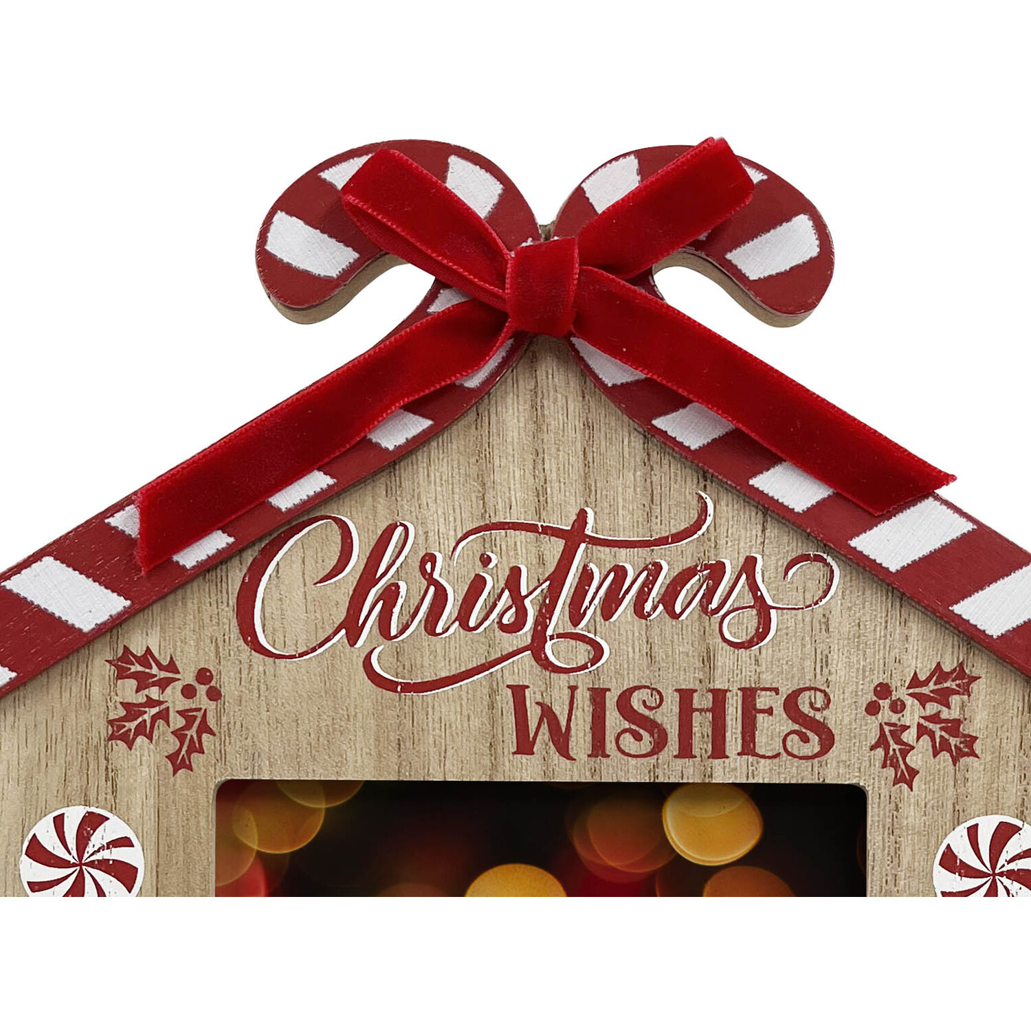 Christmas Wishes Candy Cane Frame Image 3