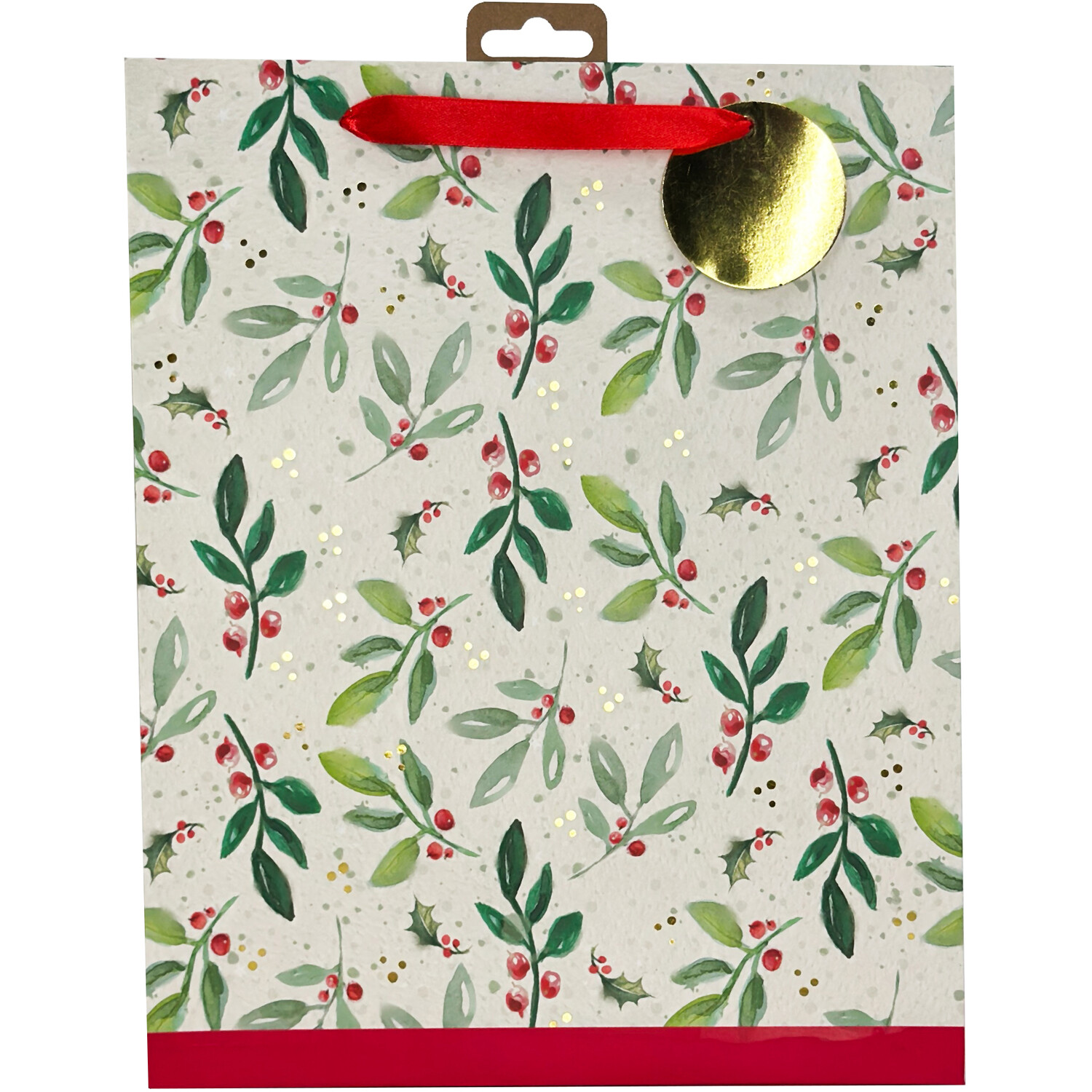 Holly Berry Gift Bag Multicolour Image 2