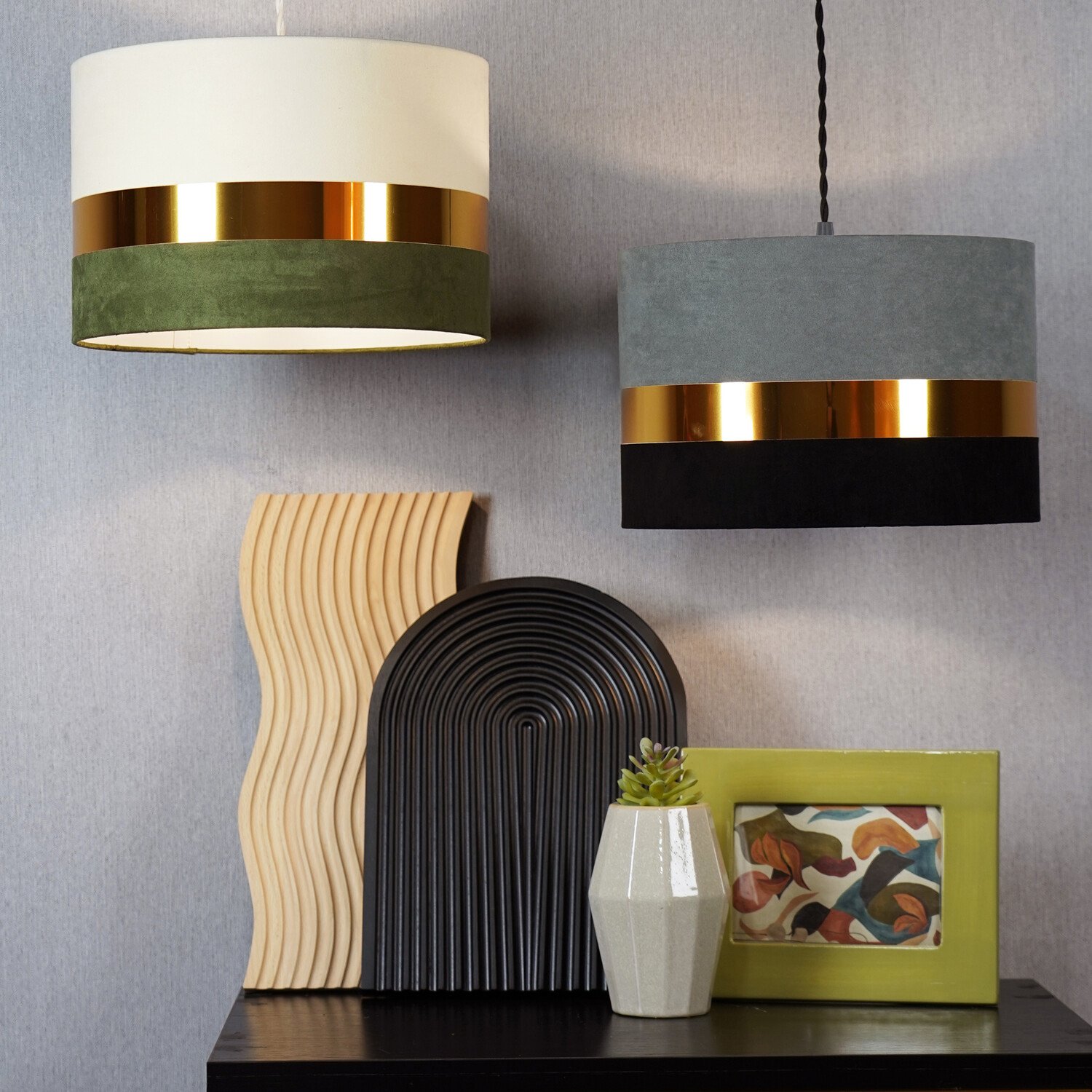 Niko Shade Green, Gold and White Image 3