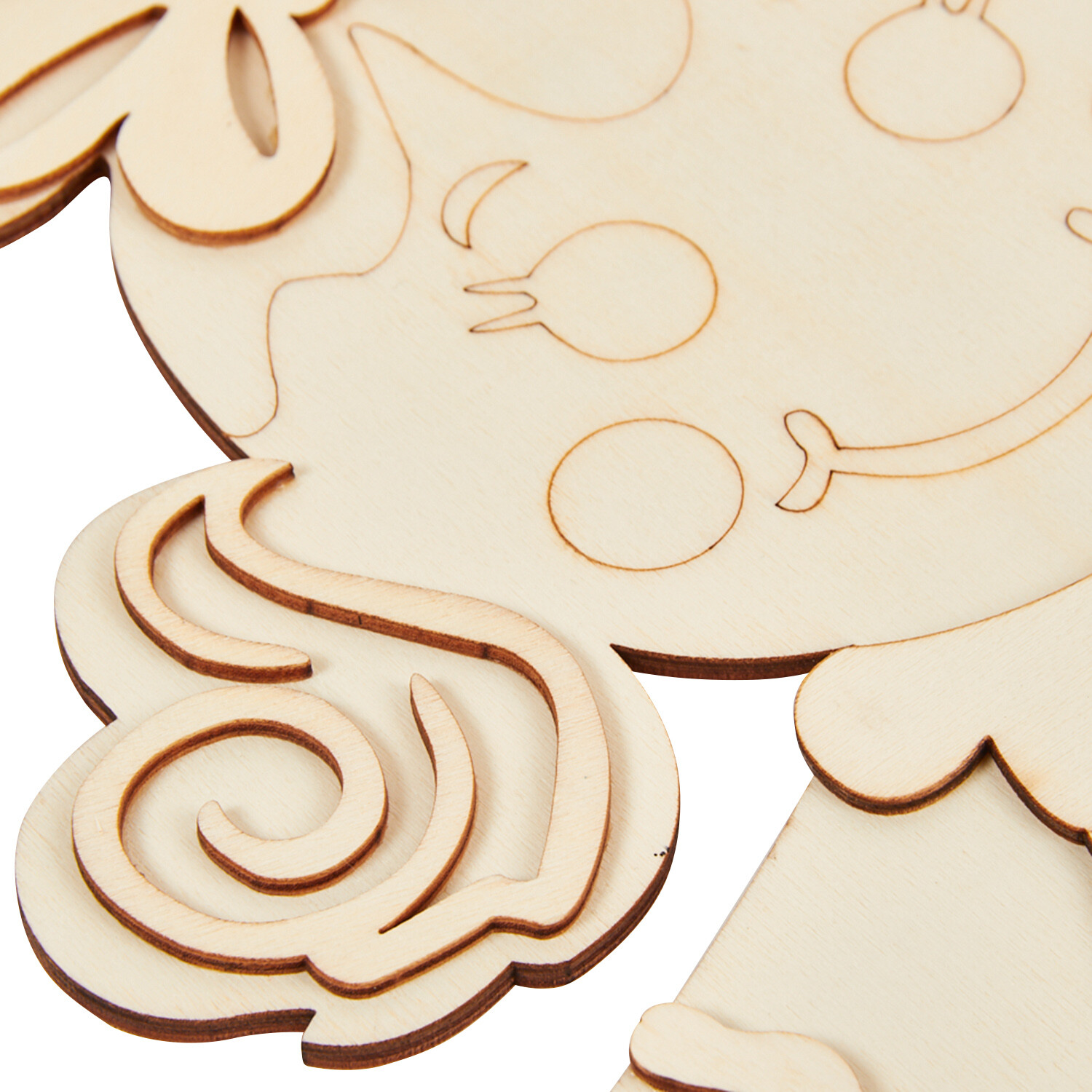 Wooden Gingerbread Man or Woman Ornament - Wood Image 7