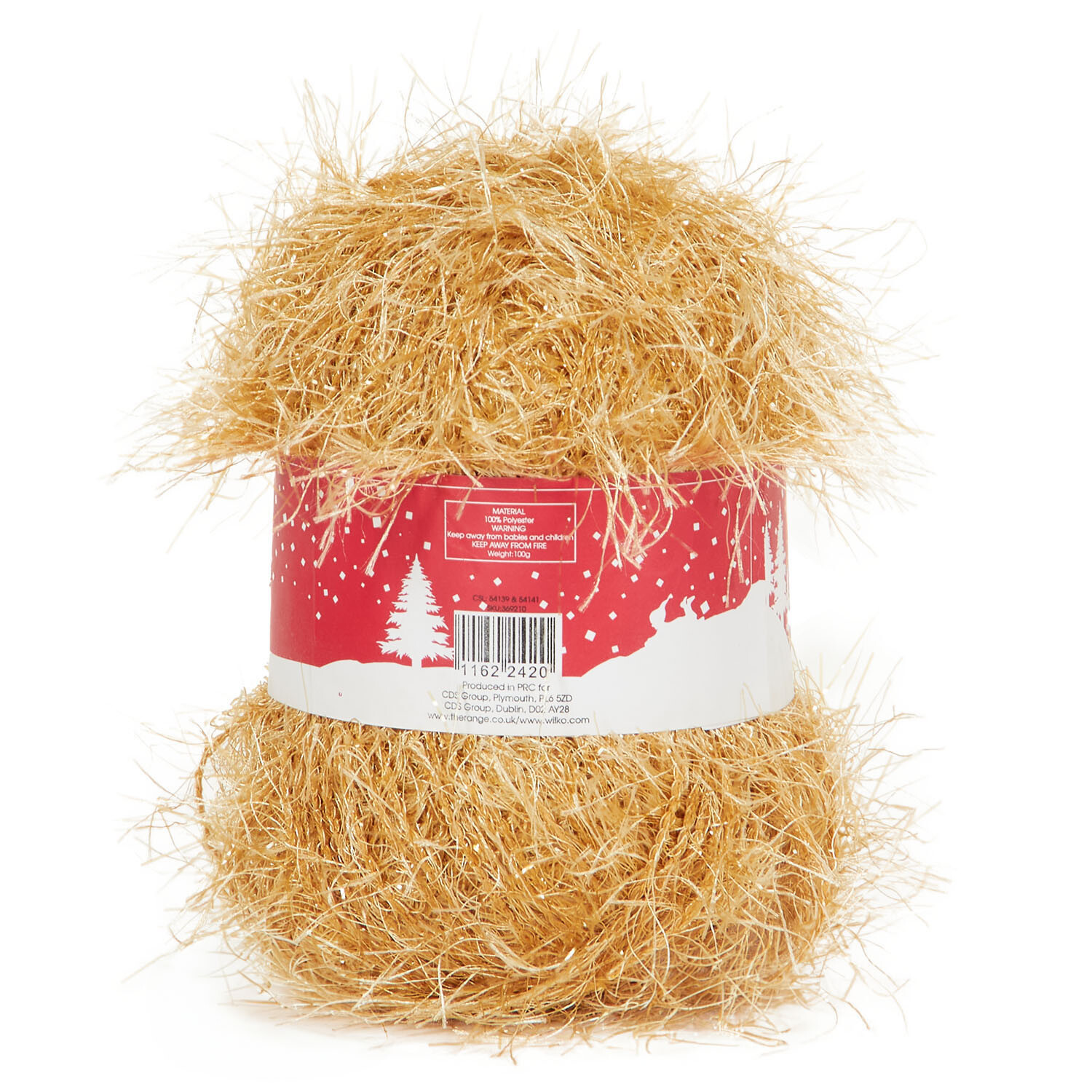 Silver or Gold Tinsel Yarn Image 4