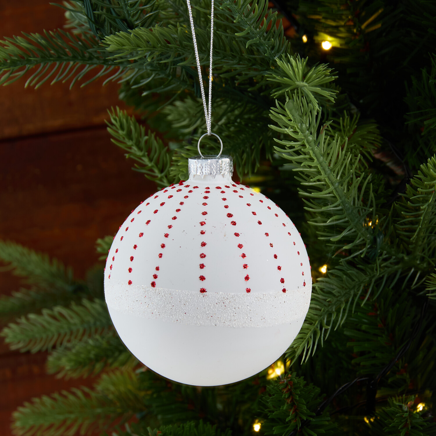 Matte White Winter Bauble White Image 2